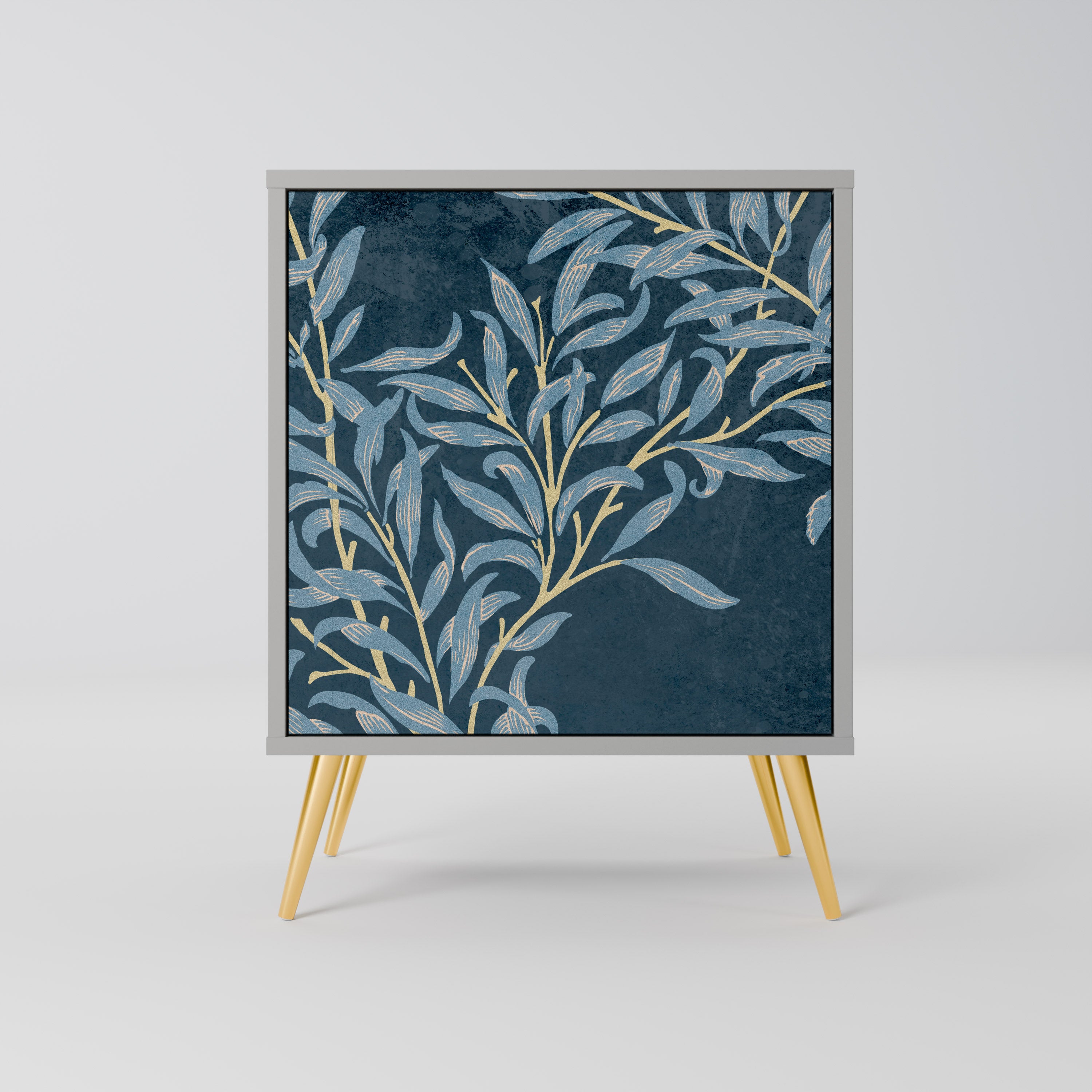 BLUE LEAVES Komoda 1-drzwiowa korpus Szary