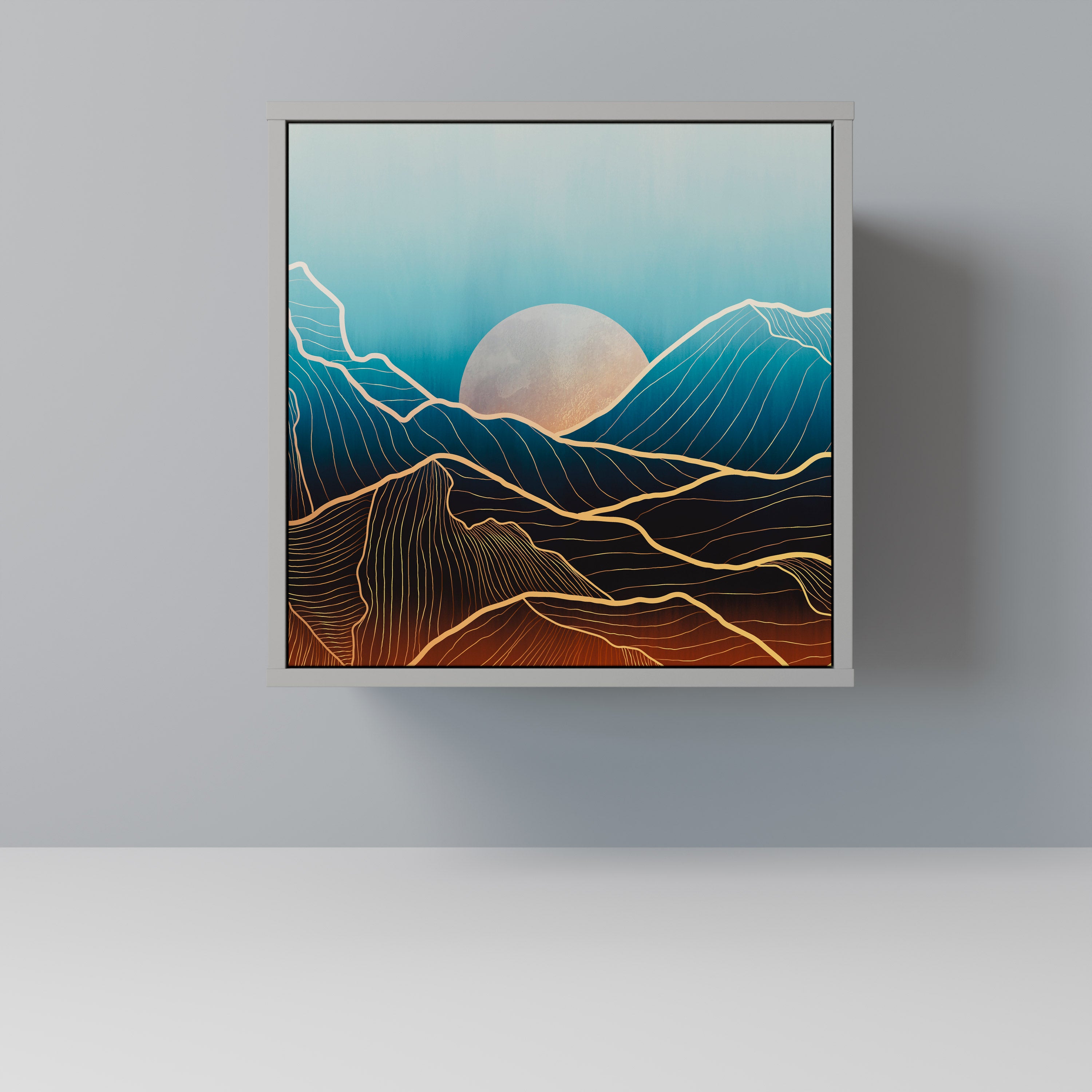 LUNAR SECRETS Komoda 1-drzwiowa korpus Szary