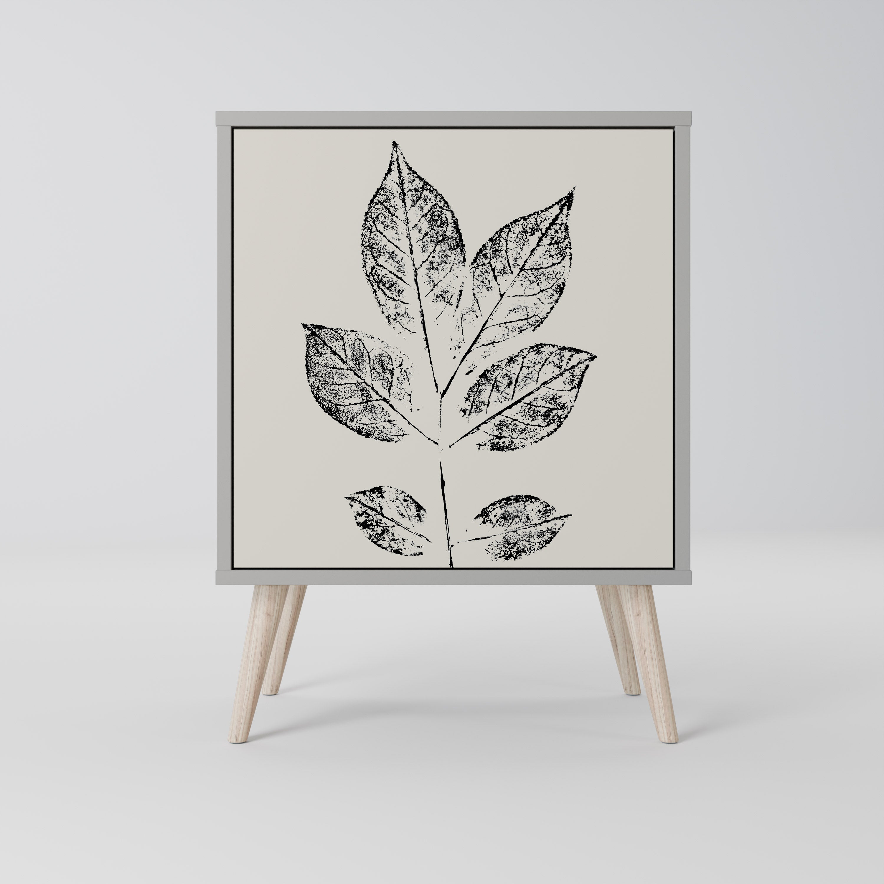 LEAFY STAMPS Komoda 1-drzwiowa korpus Szary