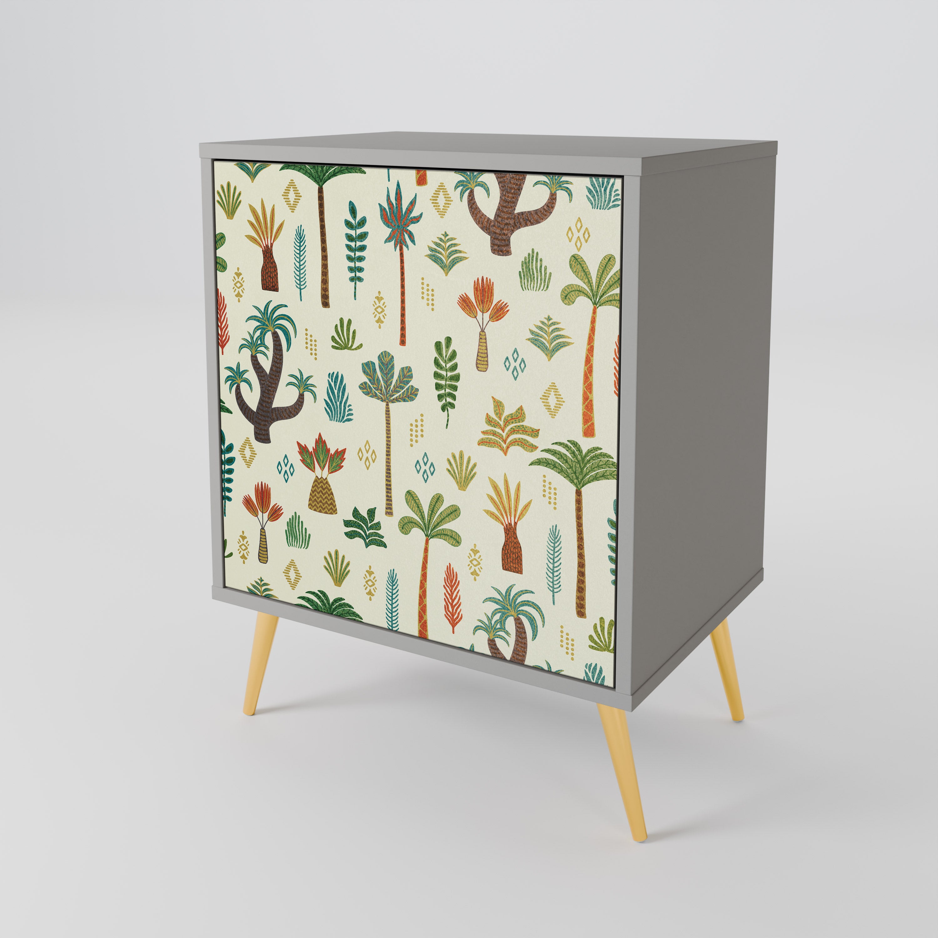 PALM SPRING Komoda 1-drzwiowa korpus Szary