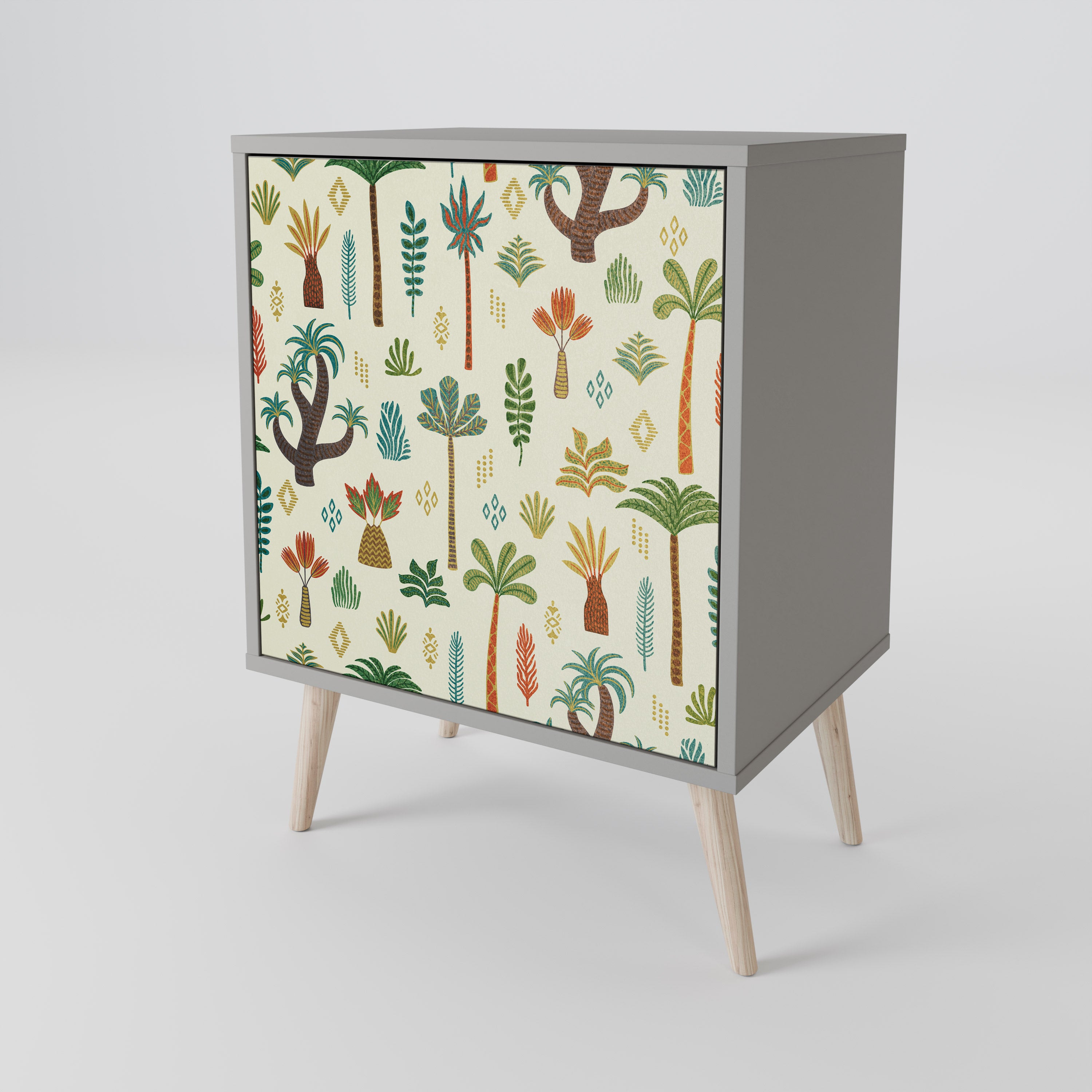 PALM SPRING Komoda 1-drzwiowa korpus Szary