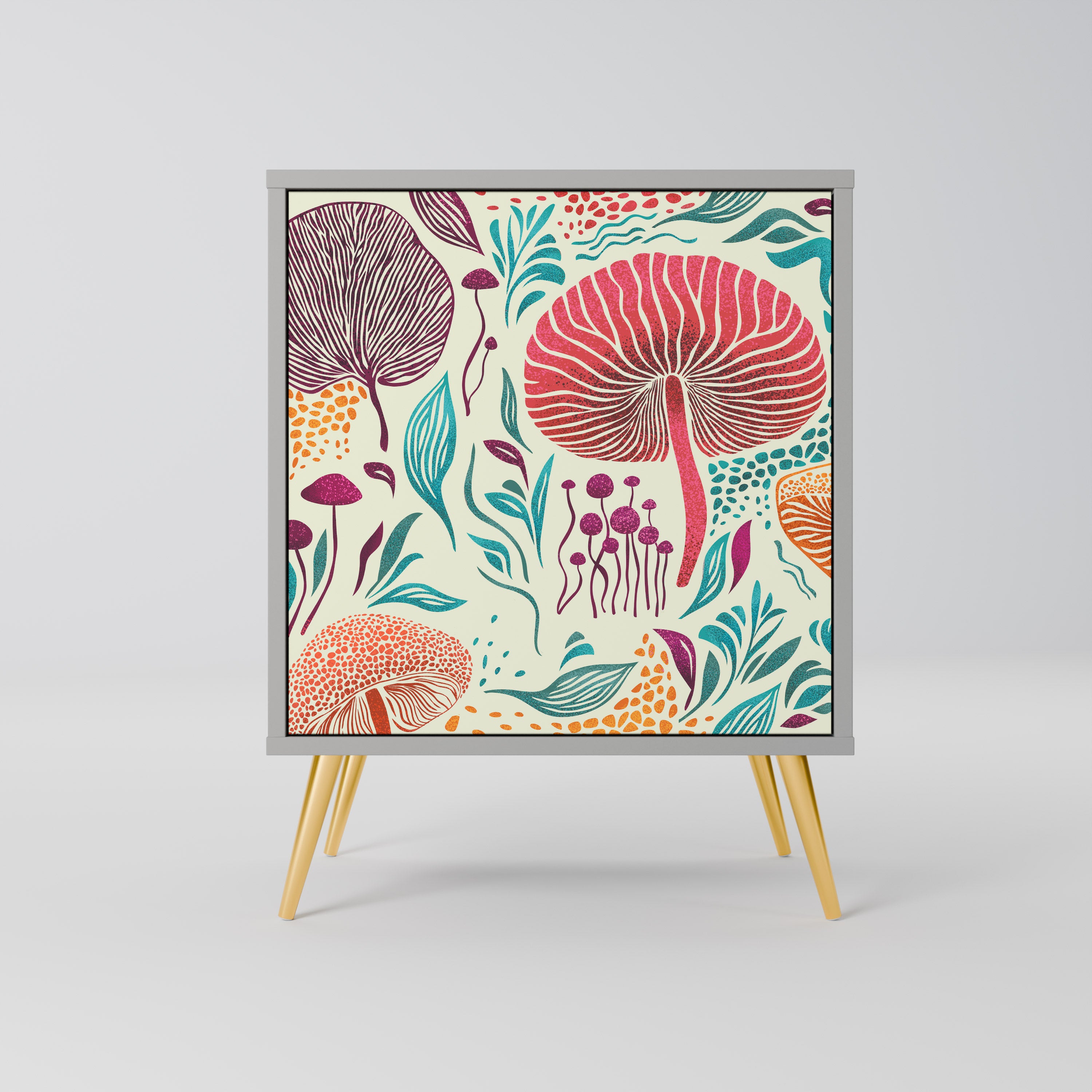 FUNGUS FANTASY Komoda 1-drzwiowa korpus Szary