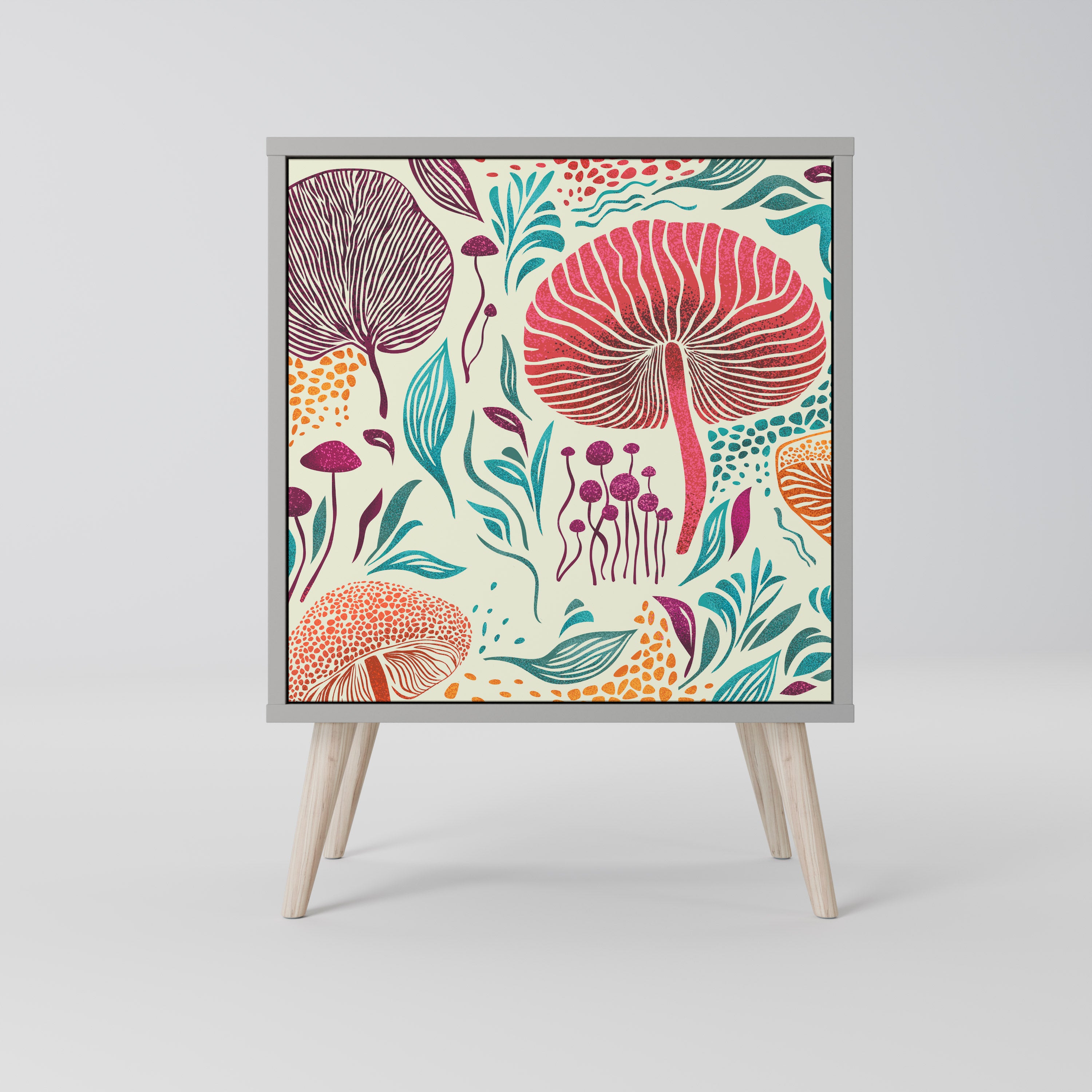 FUNGUS FANTASY Komoda 1-drzwiowa korpus Szary