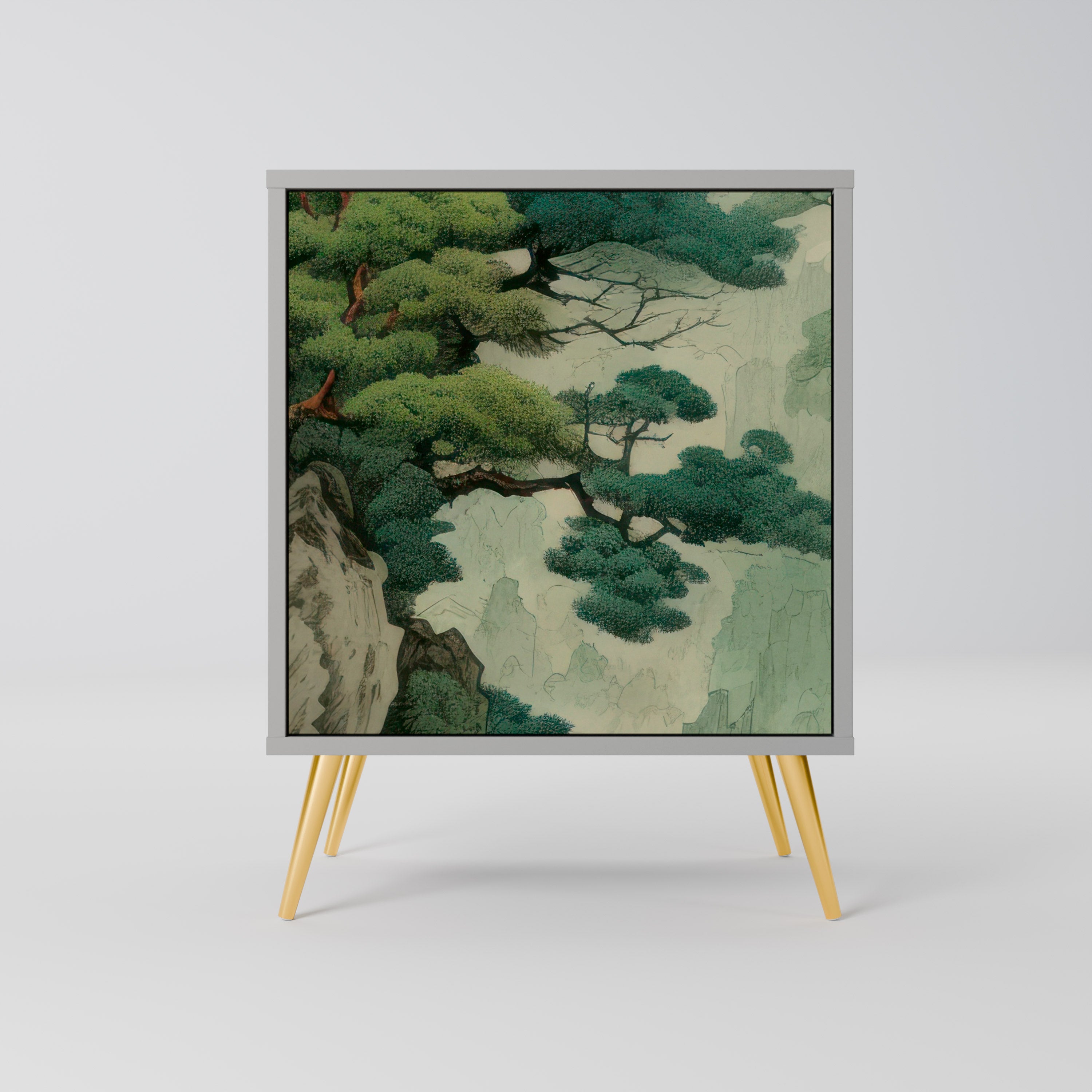 VERDURE ABYSS Komoda 1-drzwiowa korpus Szary