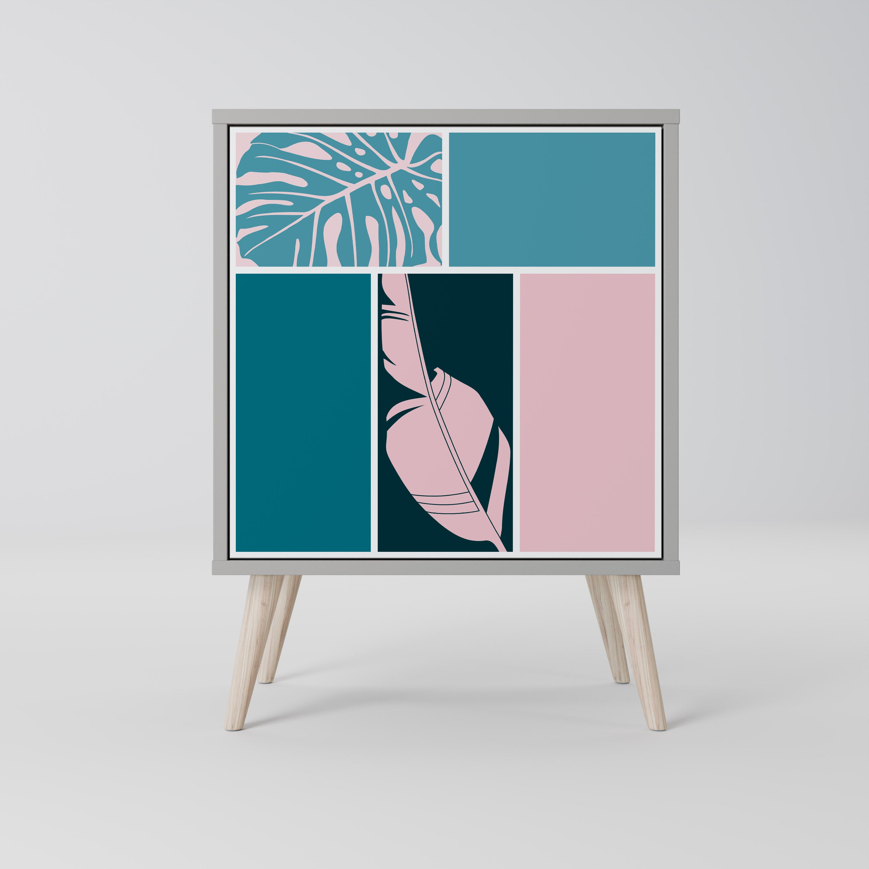 COMBINATION OF SHAPES Komoda 1-drzwiowa korpus Szary