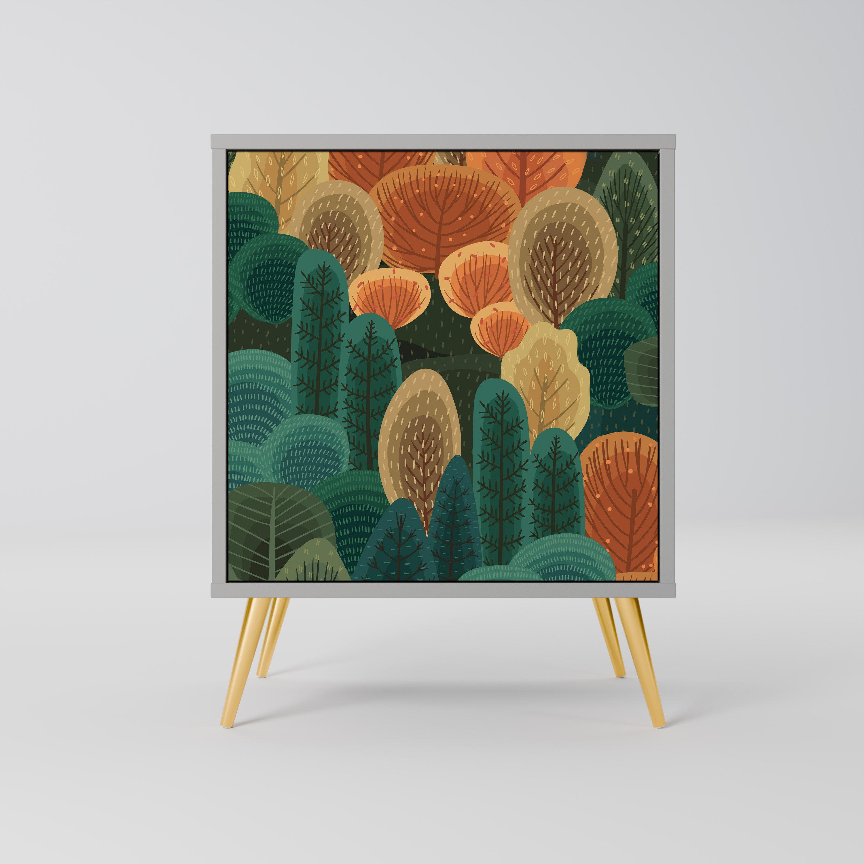 AUTUMN KALEIDOSCOPE Komoda 1-drzwiowa korpus Szary