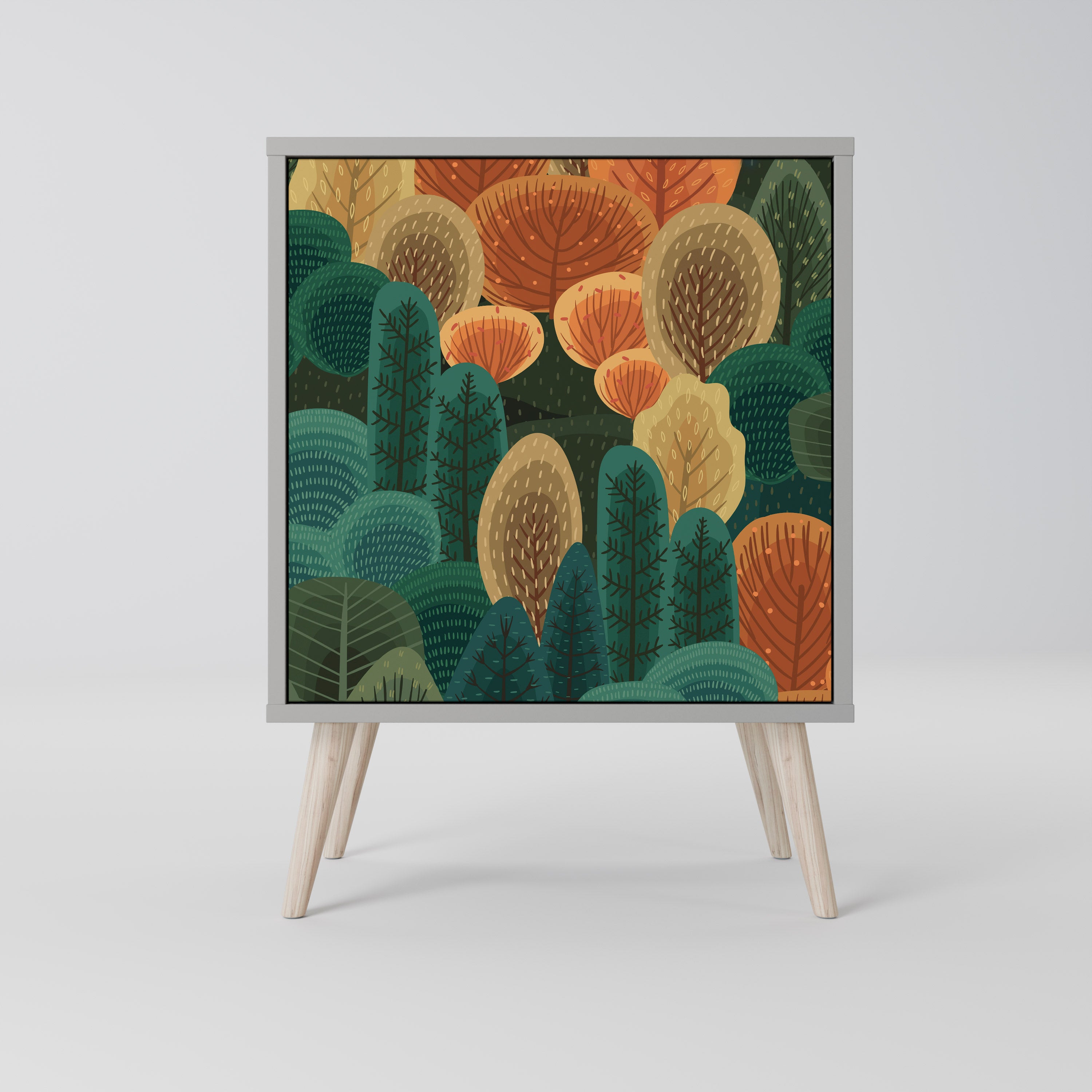 AUTUMN KALEIDOSCOPE Komoda 1-drzwiowa korpus Szary