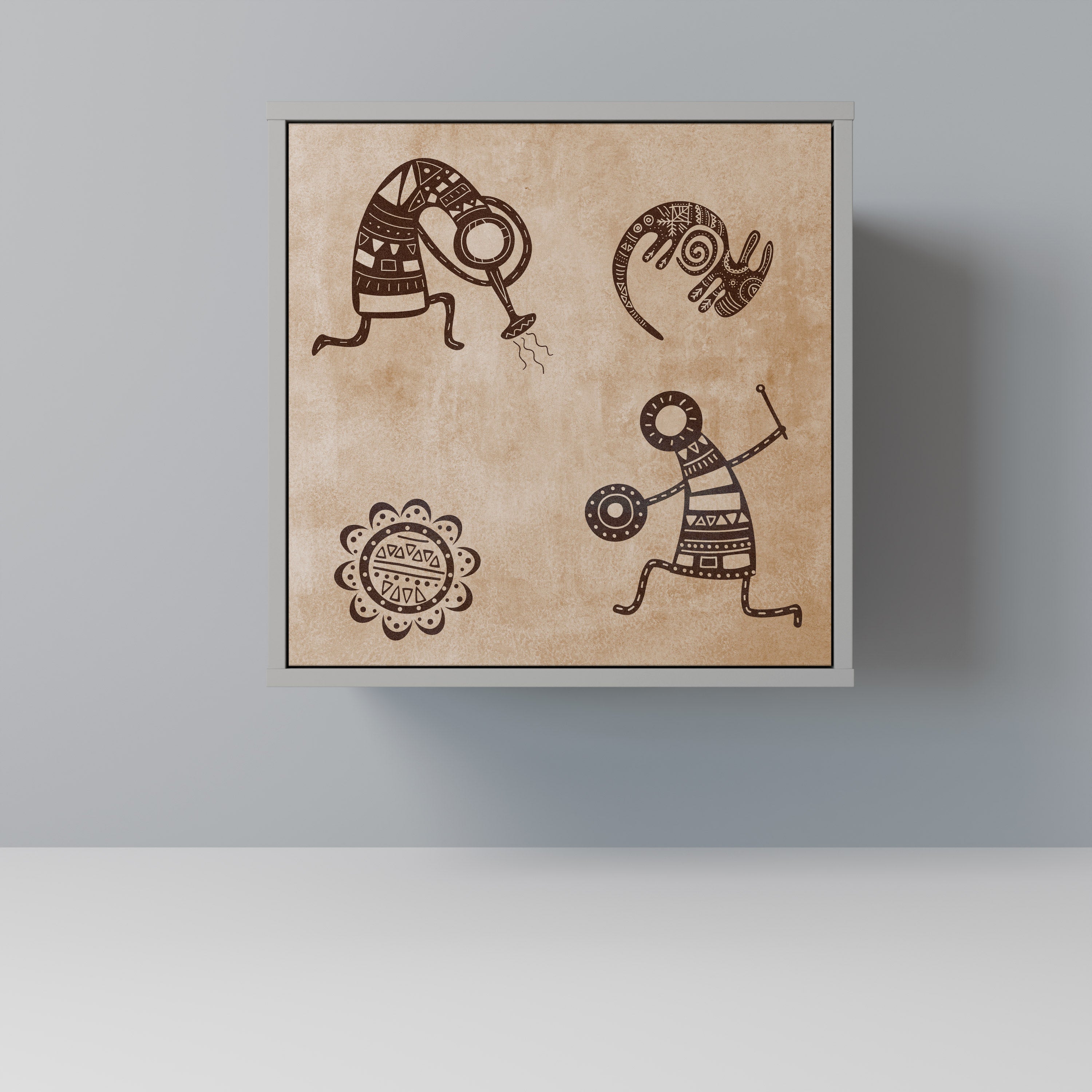 AFRICAN STYLE Komoda 1-drzwiowa korpus Szary