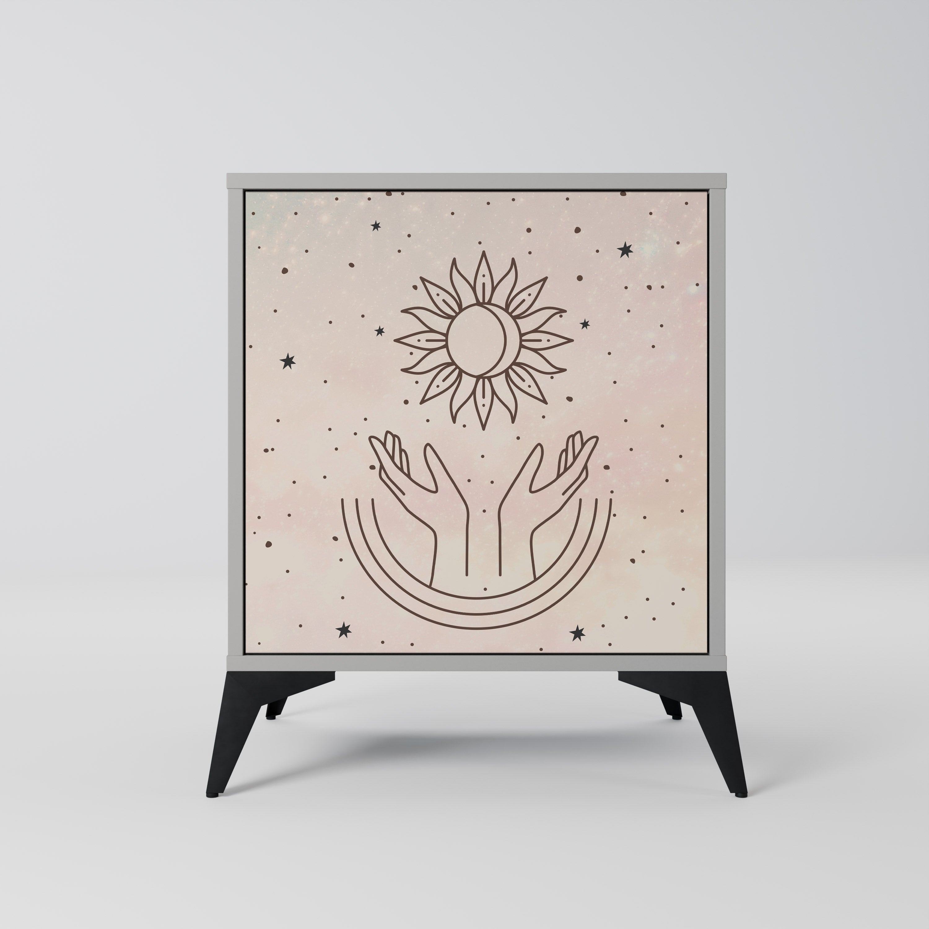 DELICATE BEAUTY Komoda 1-drzwiowa korpus Szary