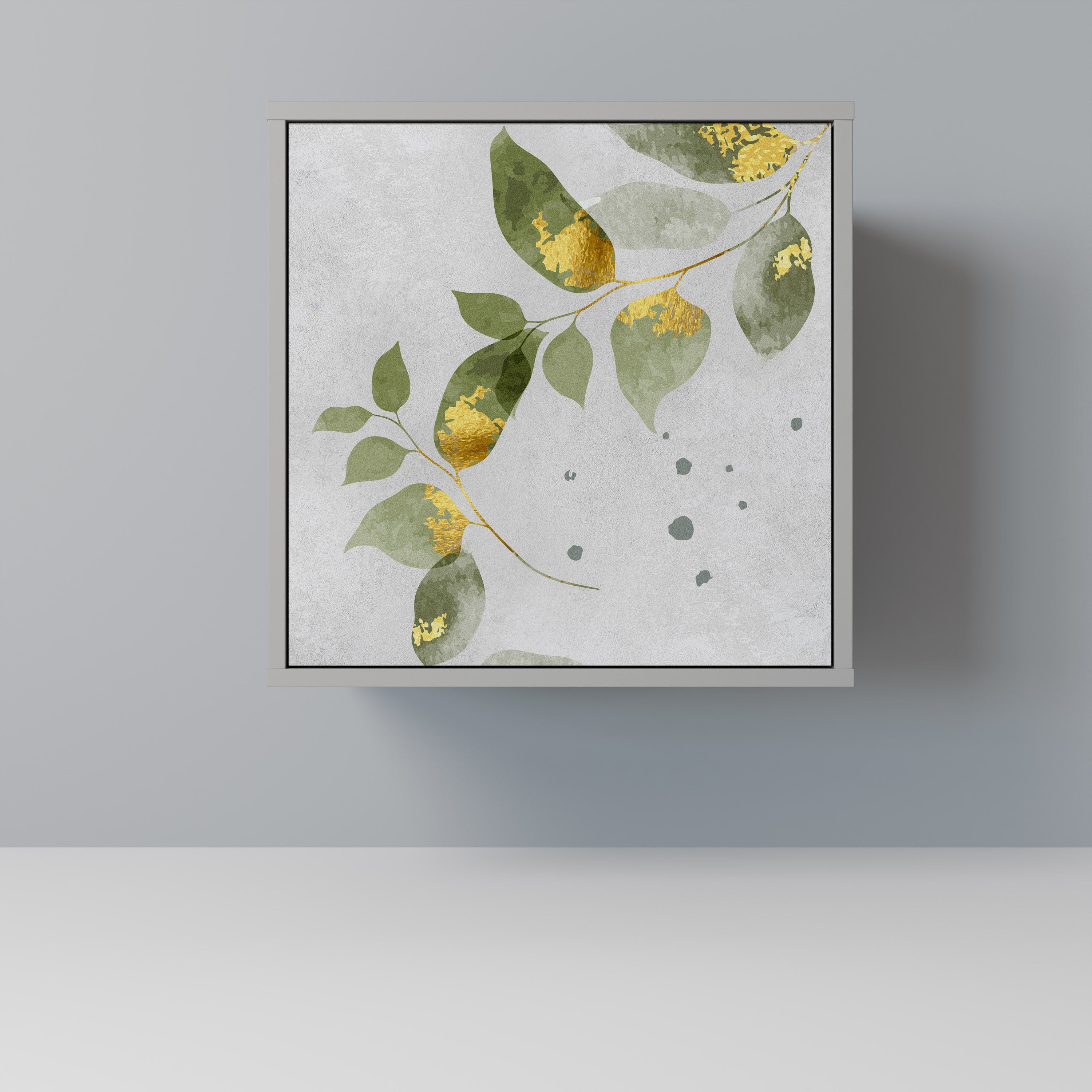 ELEGANT BOTANICS Komoda 1-drzwiowa korpus Szary