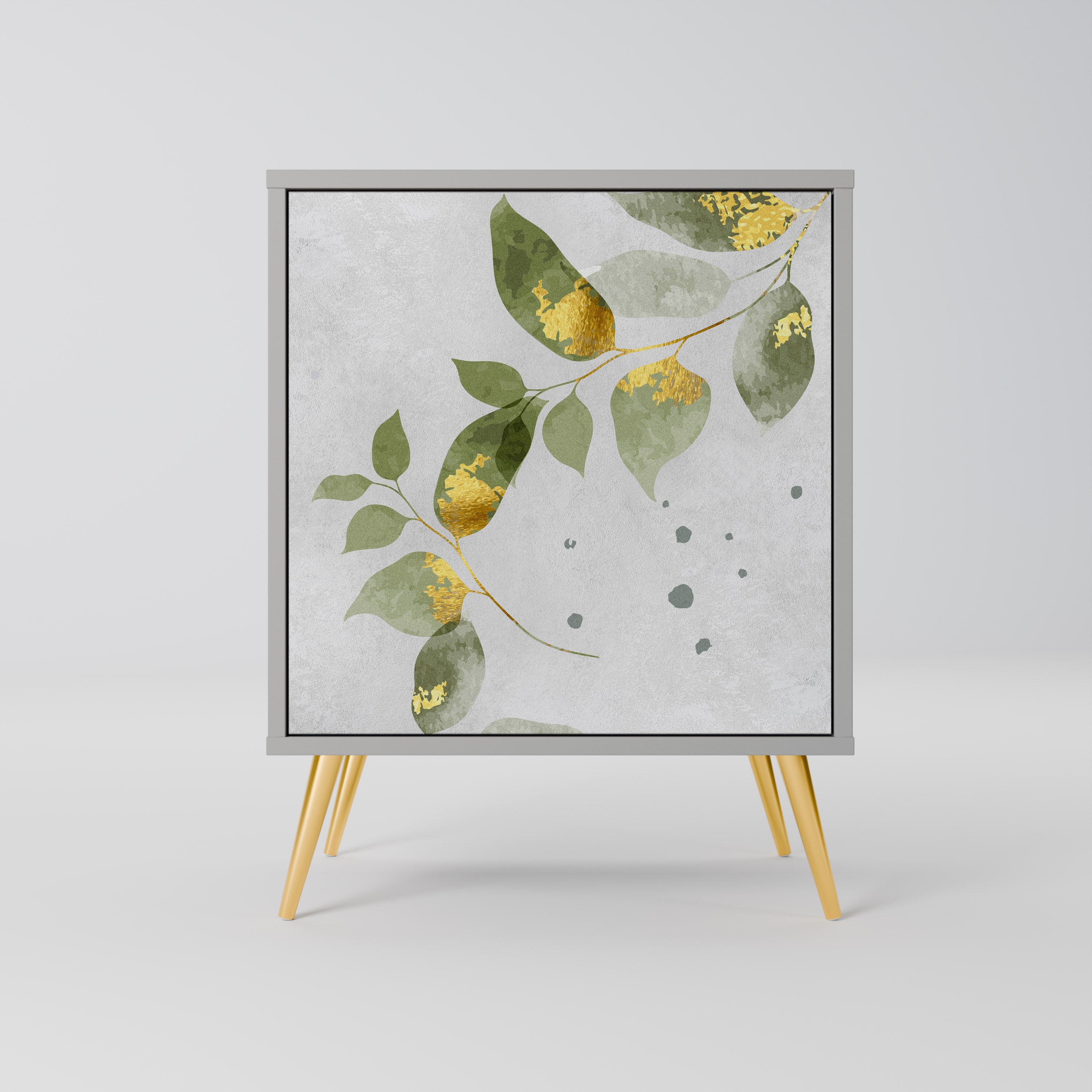 ELEGANT BOTANICS Komoda 1-drzwiowa korpus Szary