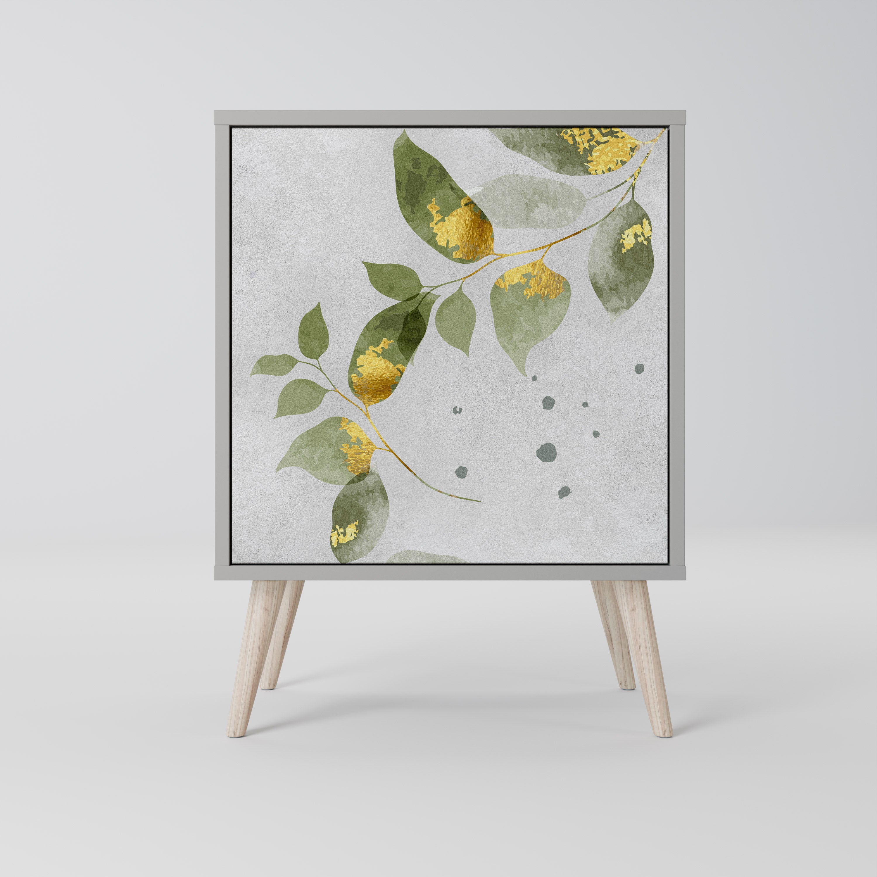 ELEGANT BOTANICS Komoda 1-drzwiowa korpus Szary