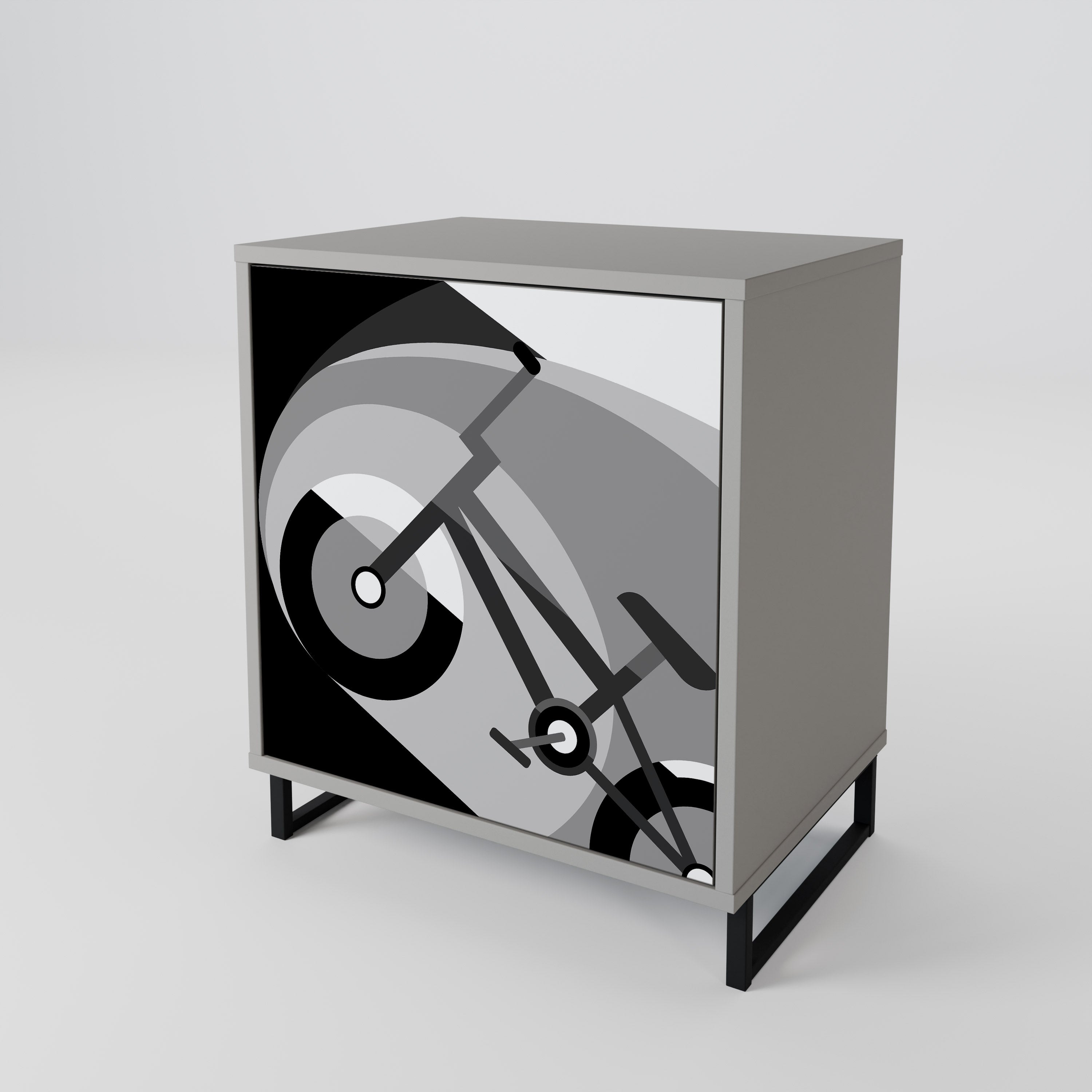 BIKE ENERGY Komoda 1-drzwiowa korpus Szary