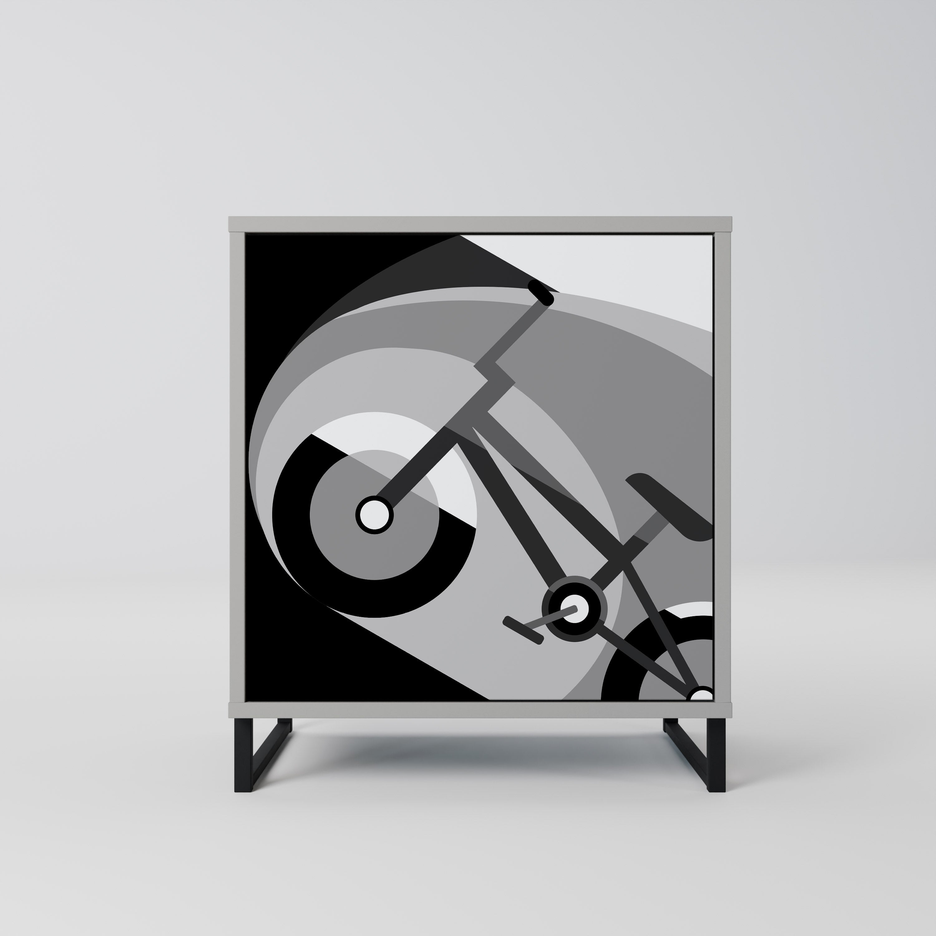 BIKE ENERGY Komoda 1-drzwiowa korpus Szary