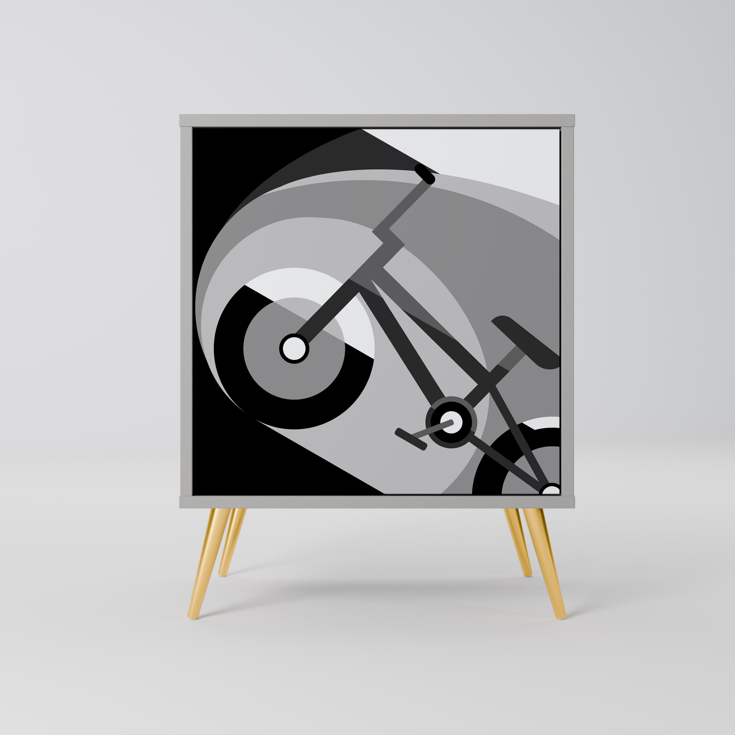 BIKE ENERGY Komoda 1-drzwiowa korpus Szary