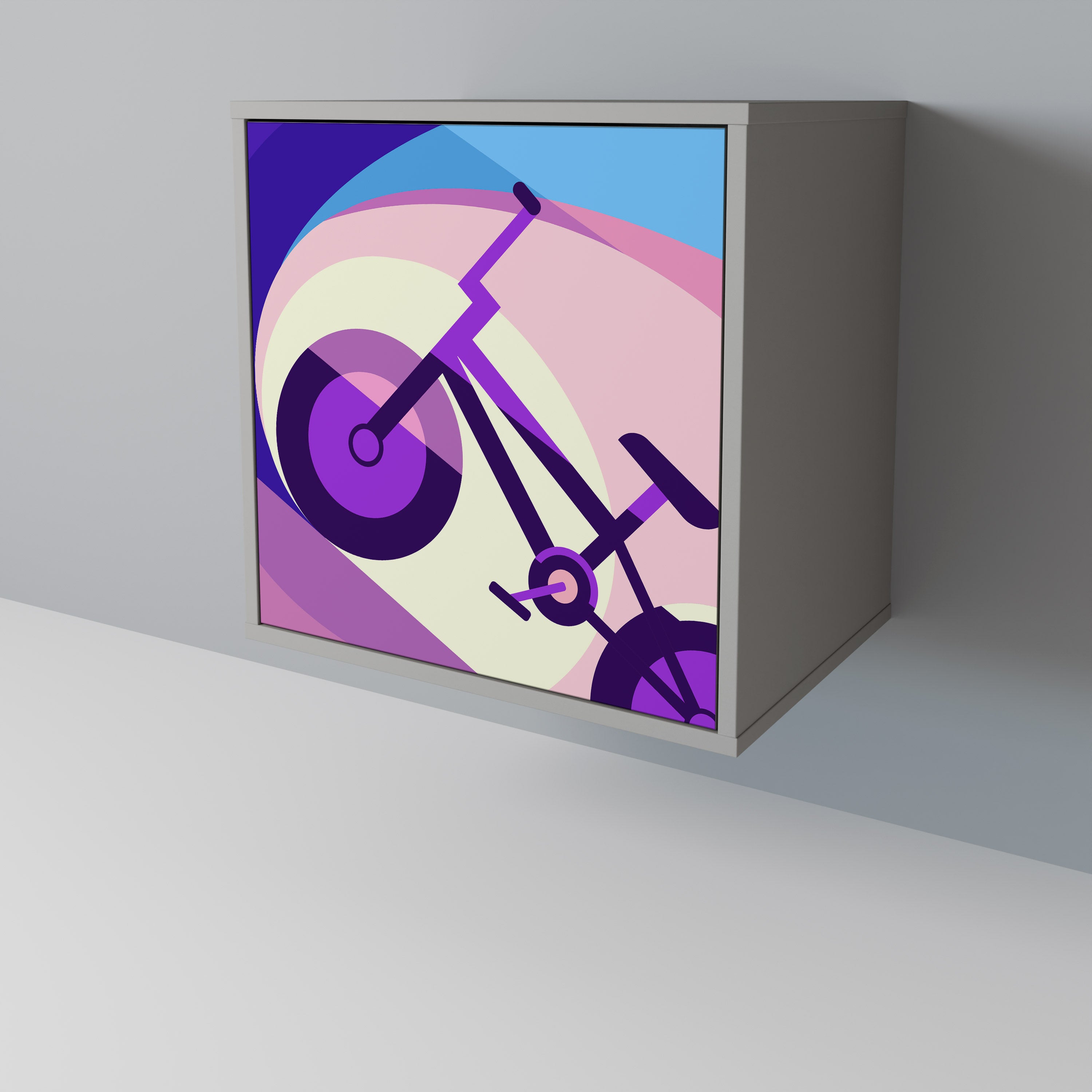 BIKE DREAMS Komoda 1-drzwiowa korpus Szary