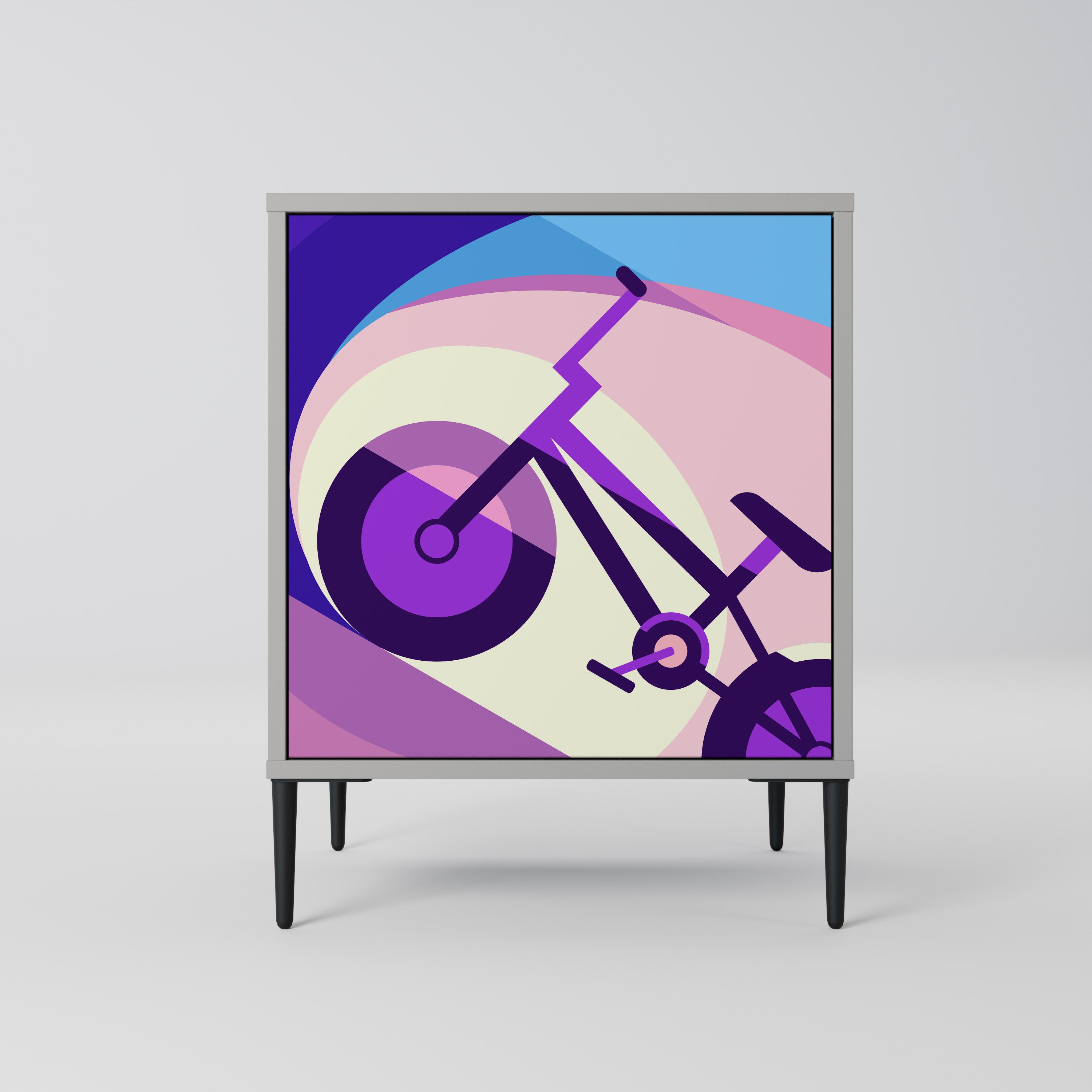 BIKE DREAMS Komoda 1-drzwiowa korpus Szary