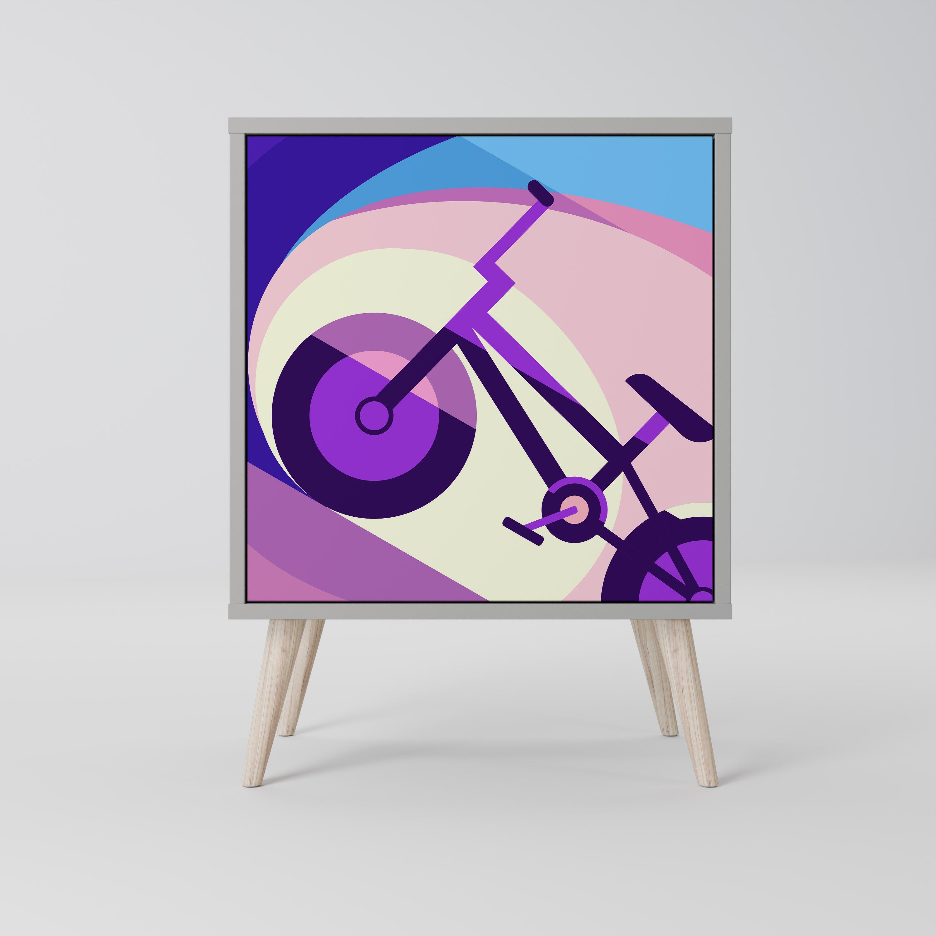 BIKE DREAMS Komoda 1-drzwiowa korpus Szary