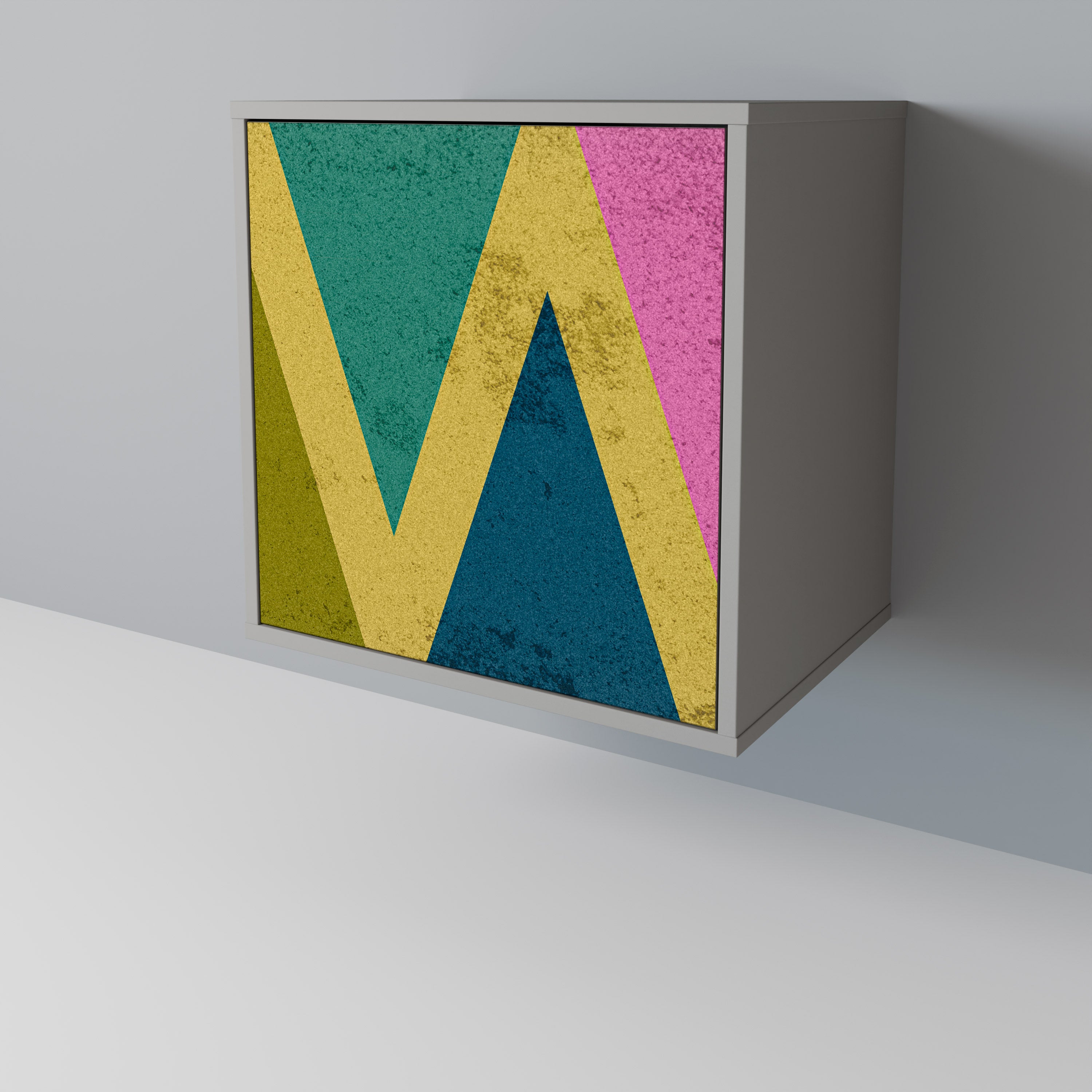 COLORFUL TRIANGLES Komoda 1-drzwiowa korpus Szary