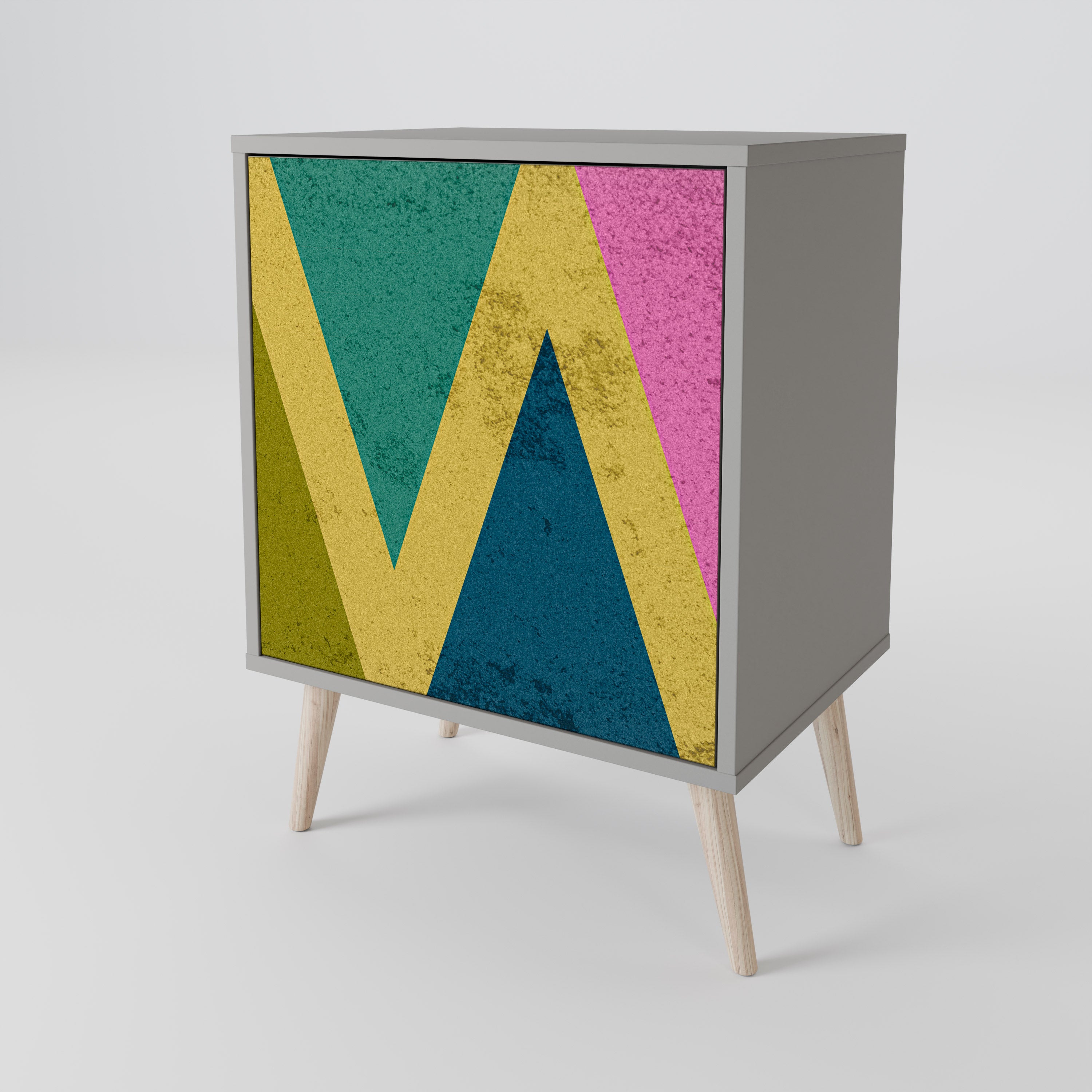 COLORFUL TRIANGLES Komoda 1-drzwiowa korpus Szary