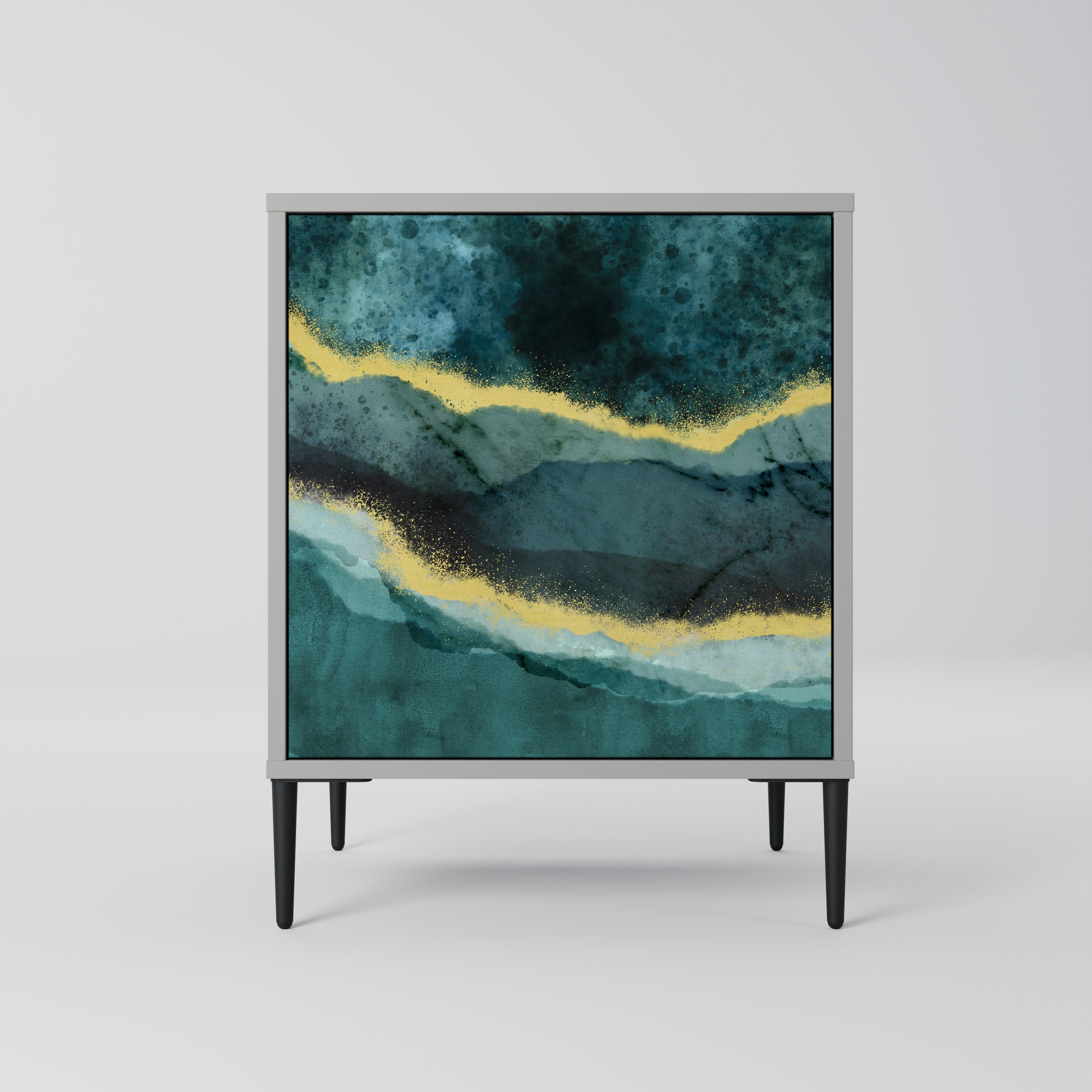 GOLDRUSH ODYSSEY Komoda 1-drzwiowa korpus Szary