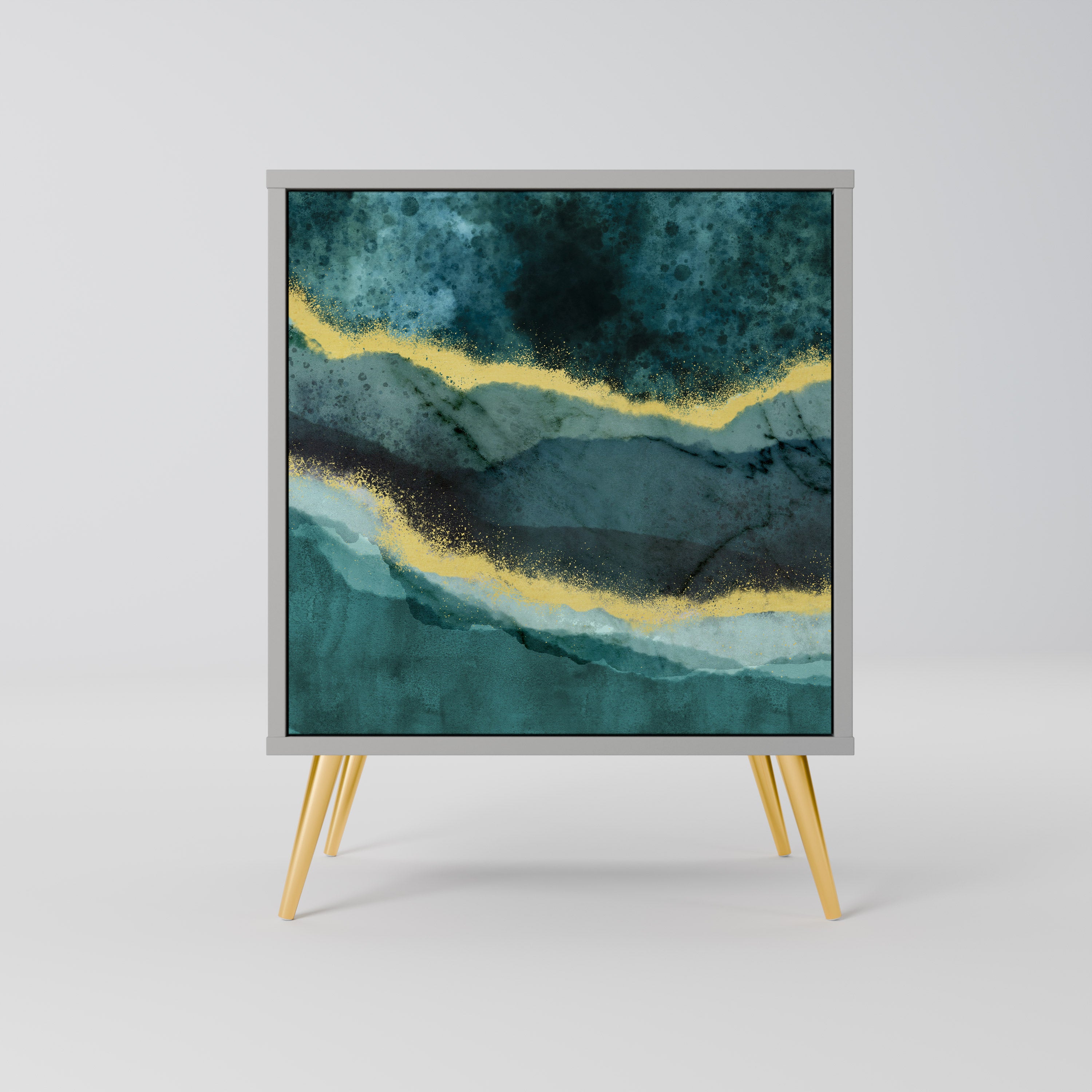 GOLDRUSH ODYSSEY Komoda 1-drzwiowa korpus Szary