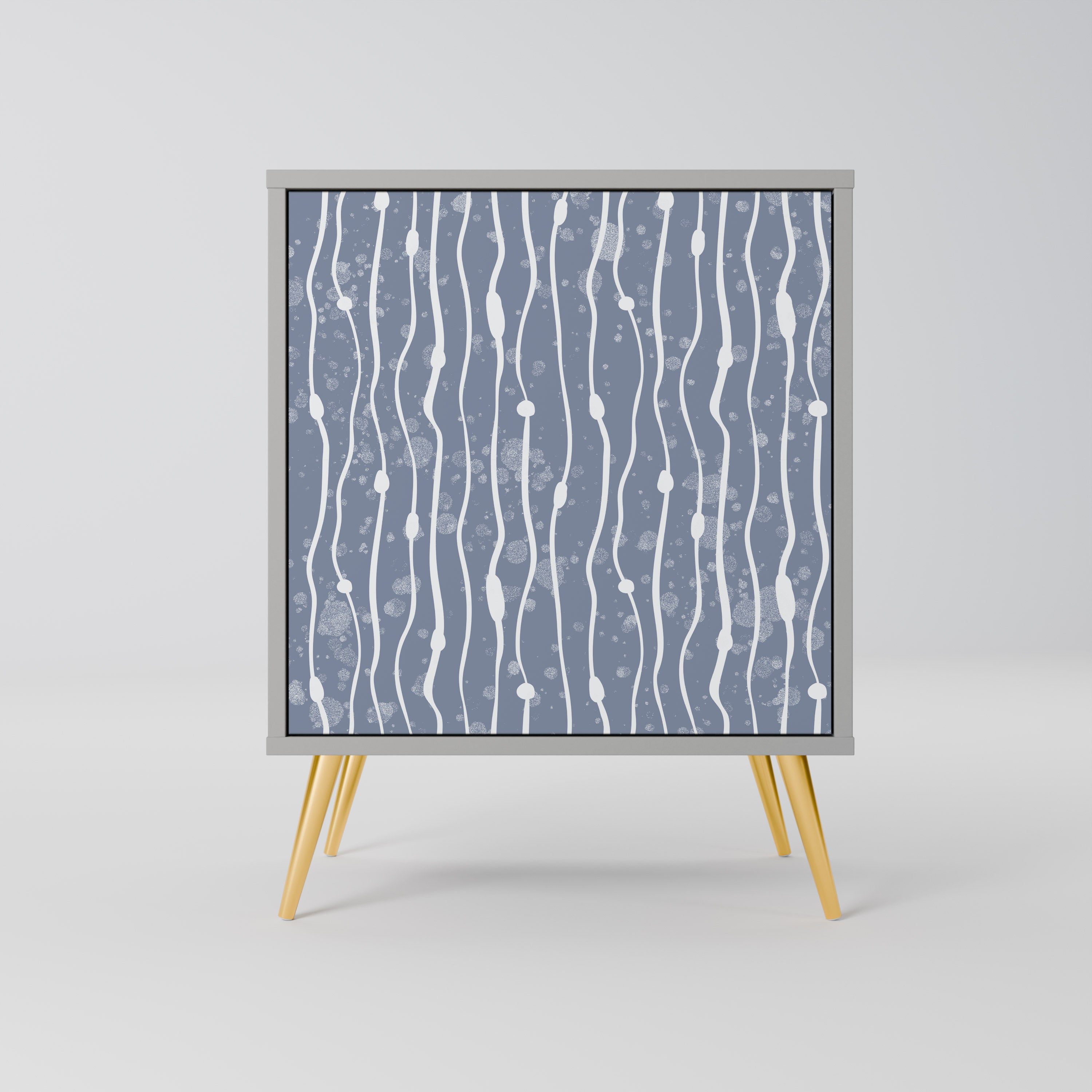 GRAPHITE RAIN Komoda 1-drzwiowa korpus Szary