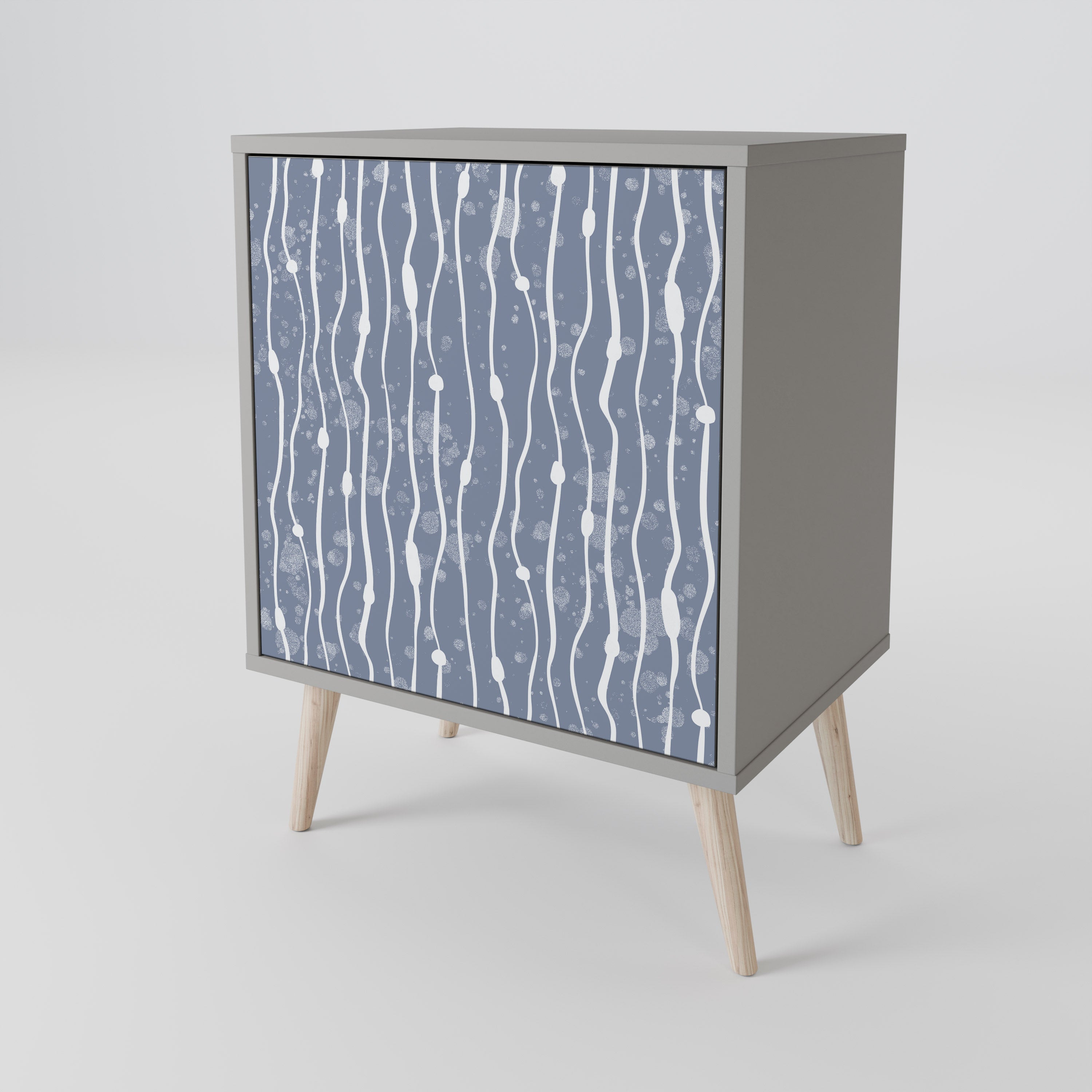GRAPHITE RAIN Komoda 1-drzwiowa korpus Szary