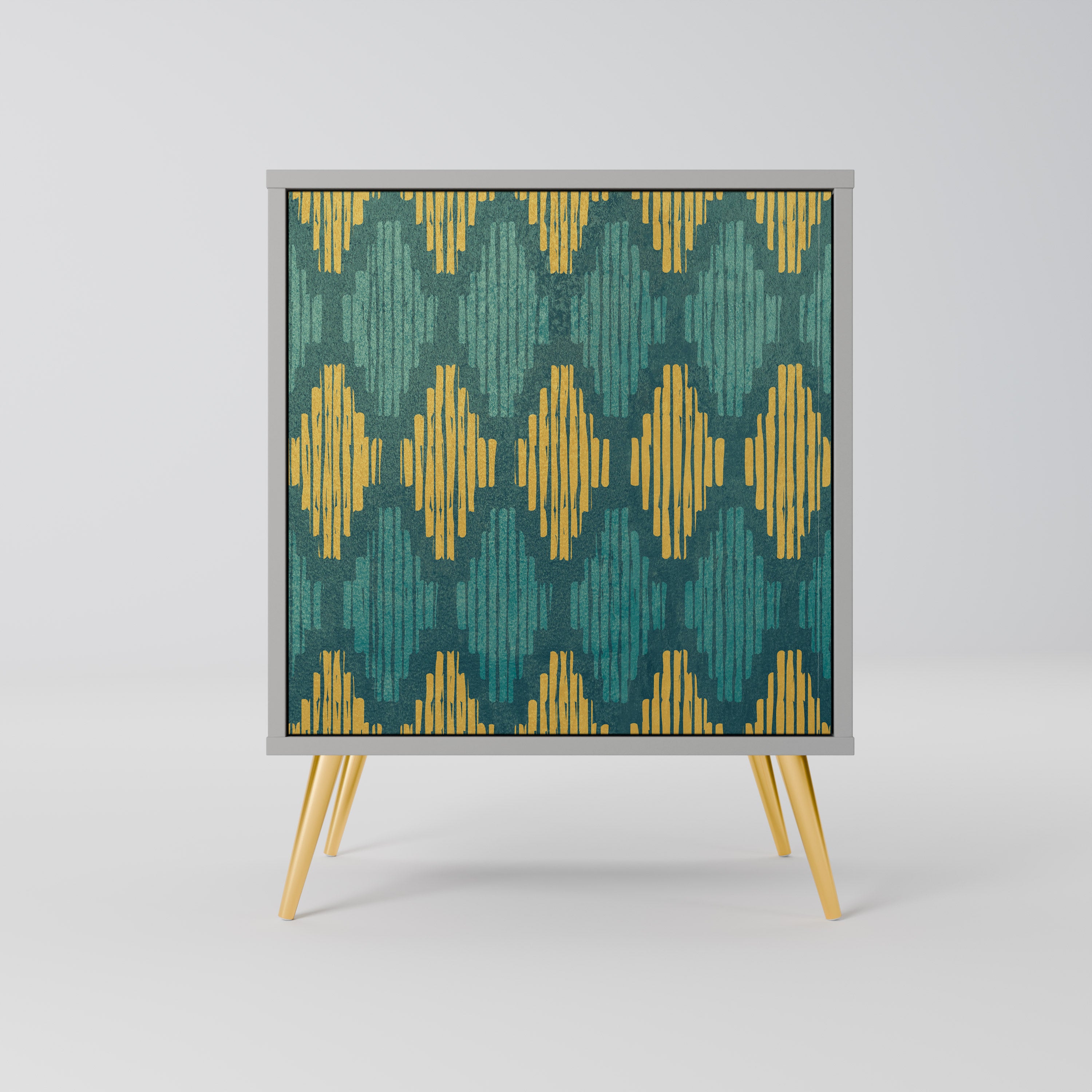 POLYGONS Komoda 1-drzwiowa korpus Szary