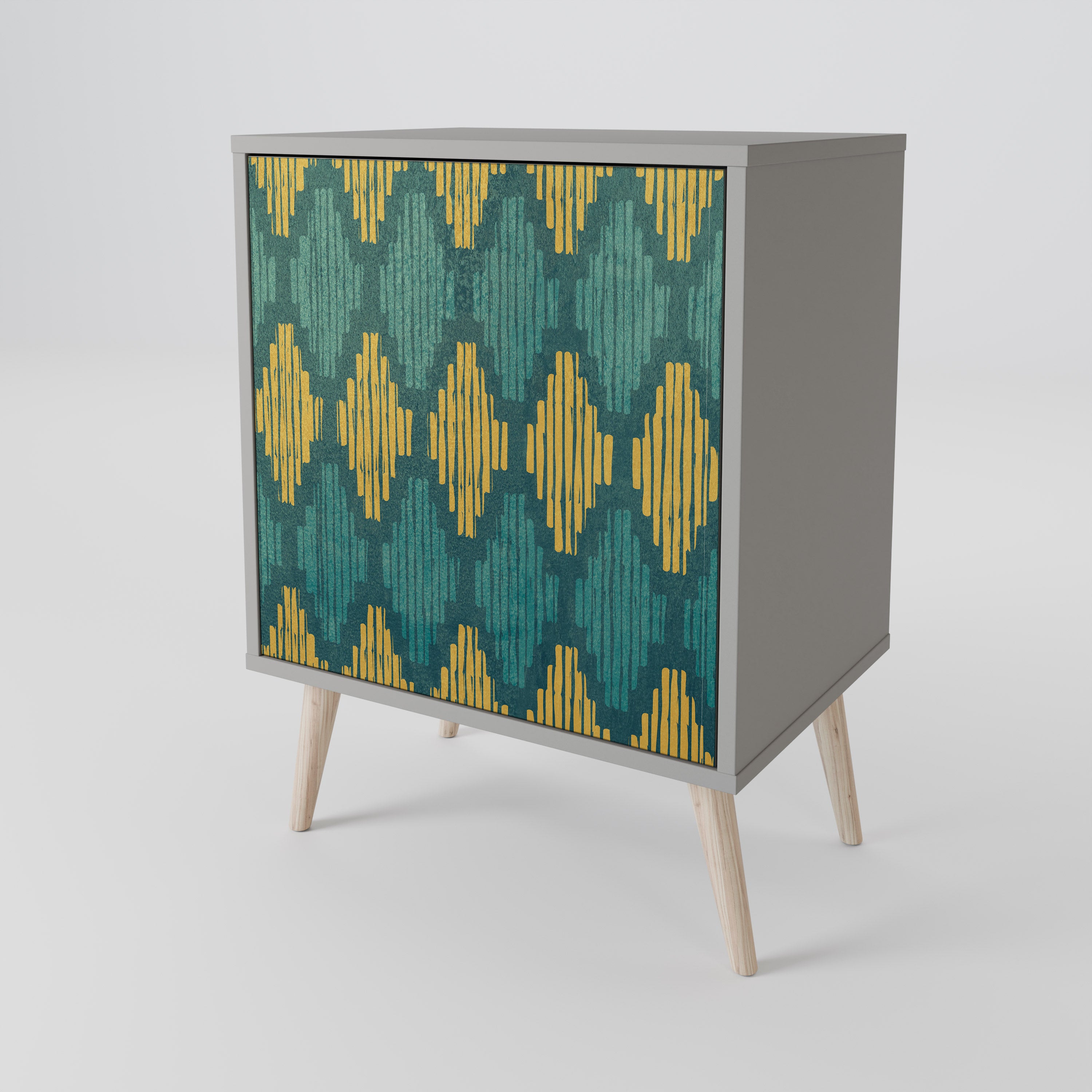 POLYGONS Komoda 1-drzwiowa korpus Szary