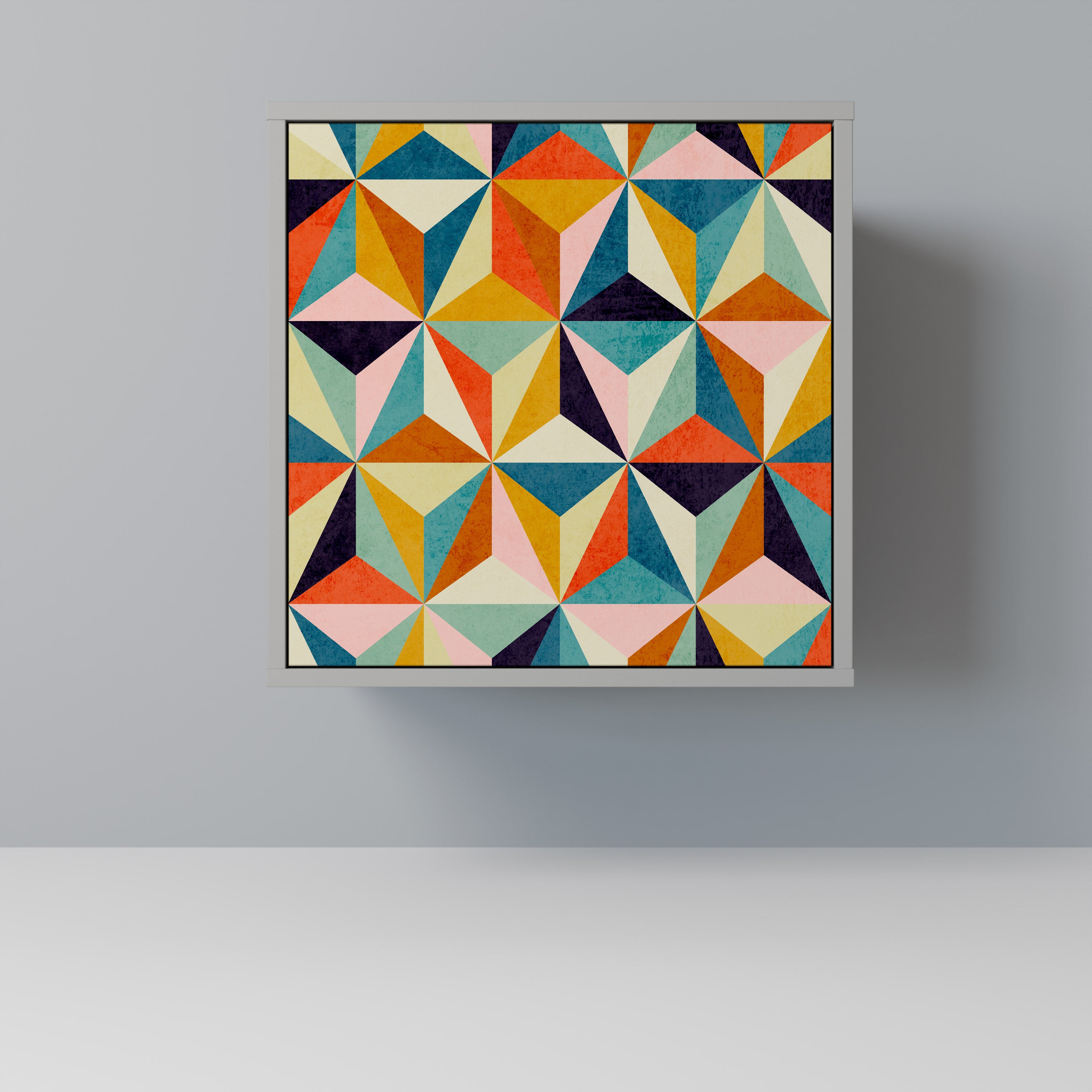 TESSELATE TREASURES Komoda 1-drzwiowa korpus Szary