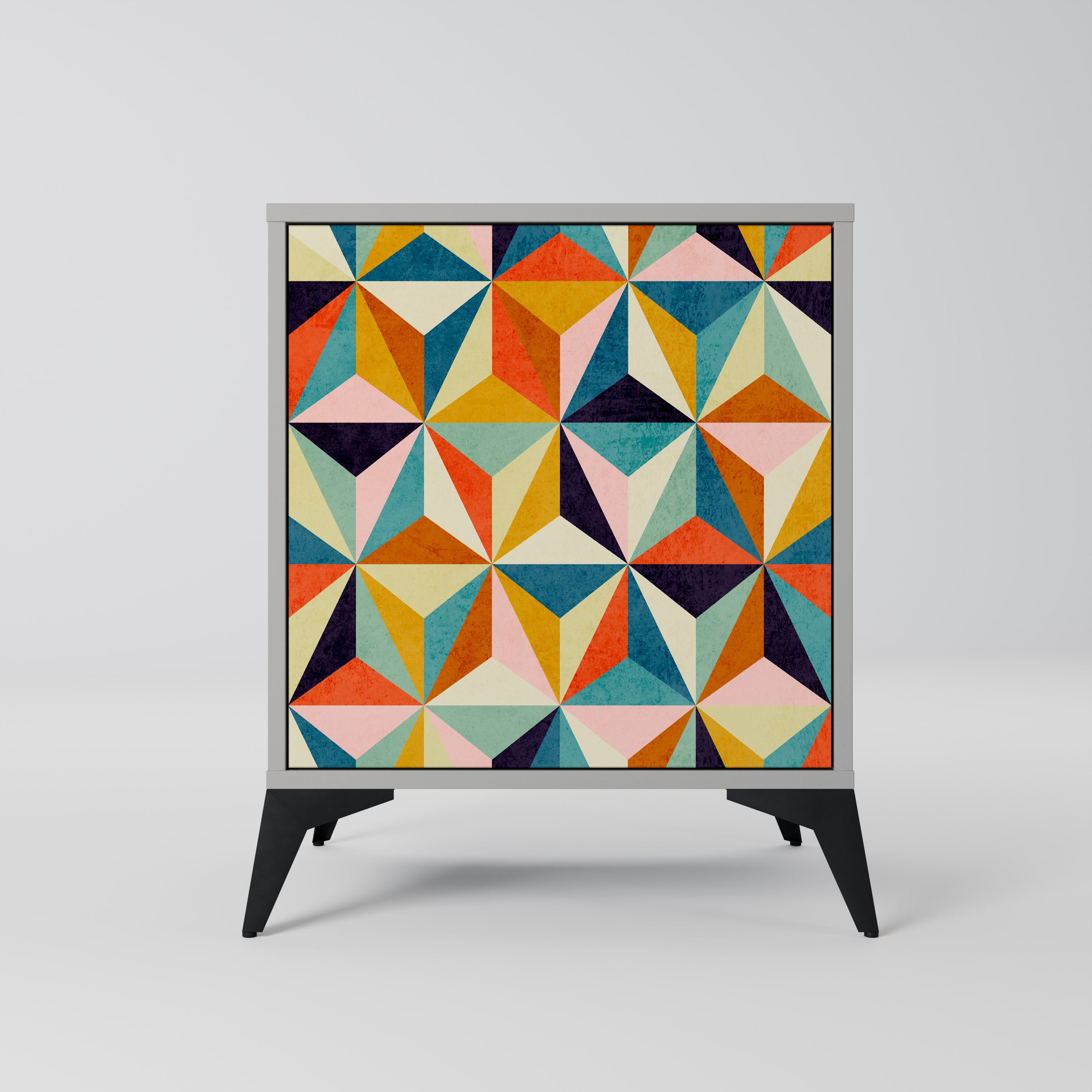 TESSELATE TREASURES Komoda 1-drzwiowa korpus Szary