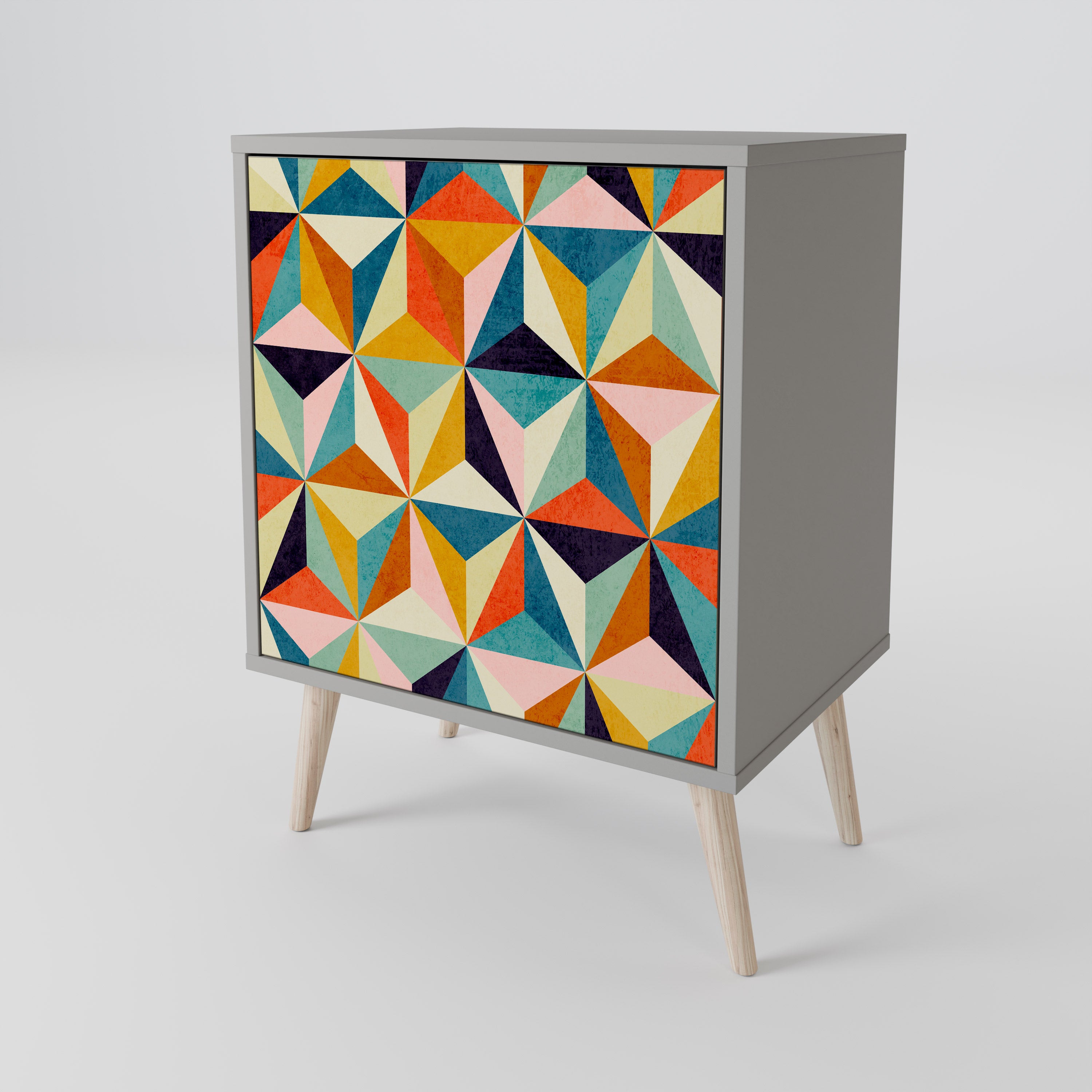 TESSELATE TREASURES Komoda 1-drzwiowa korpus Szary