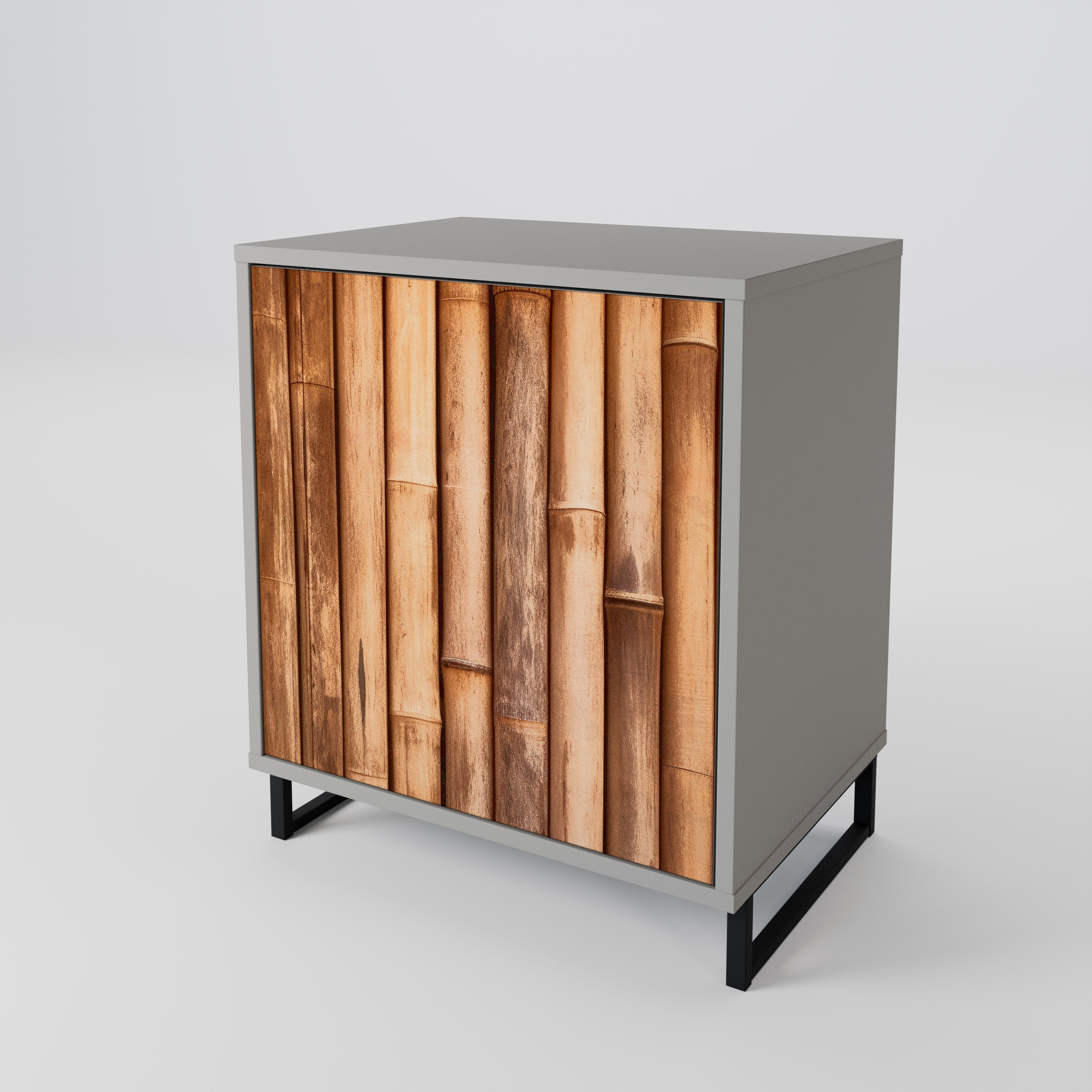 NATURAL WOOD Komoda 1-drzwiowa korpus Szary