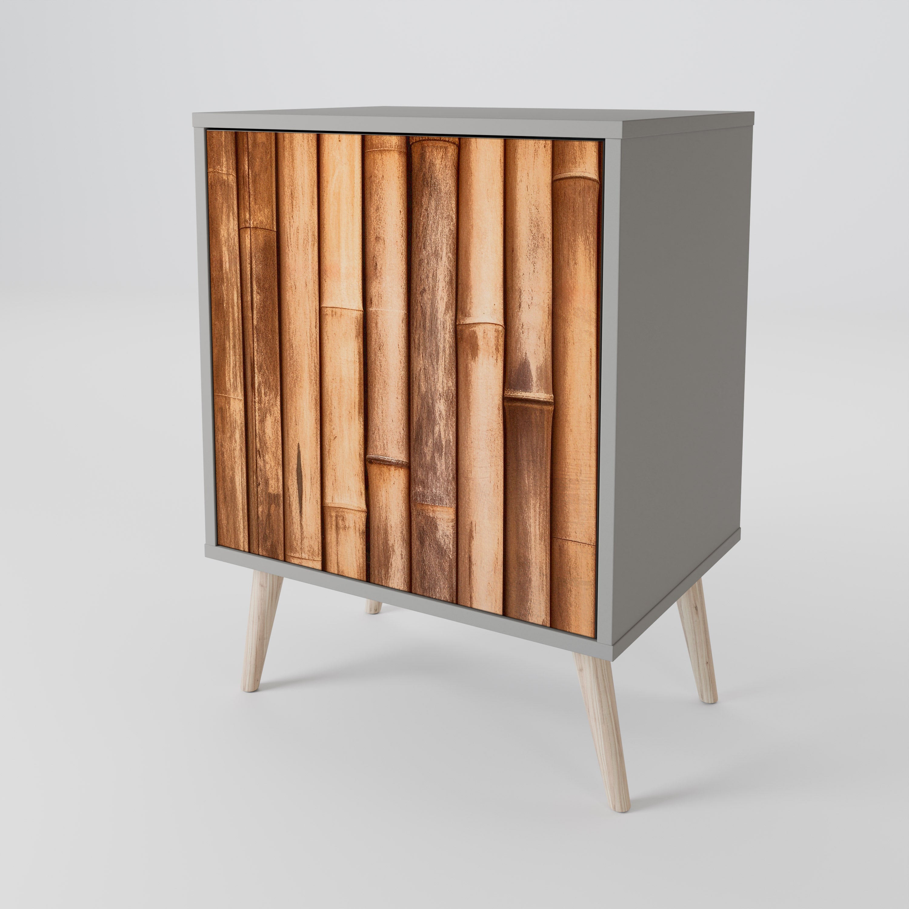 NATURAL WOOD Komoda 1-drzwiowa korpus Szary