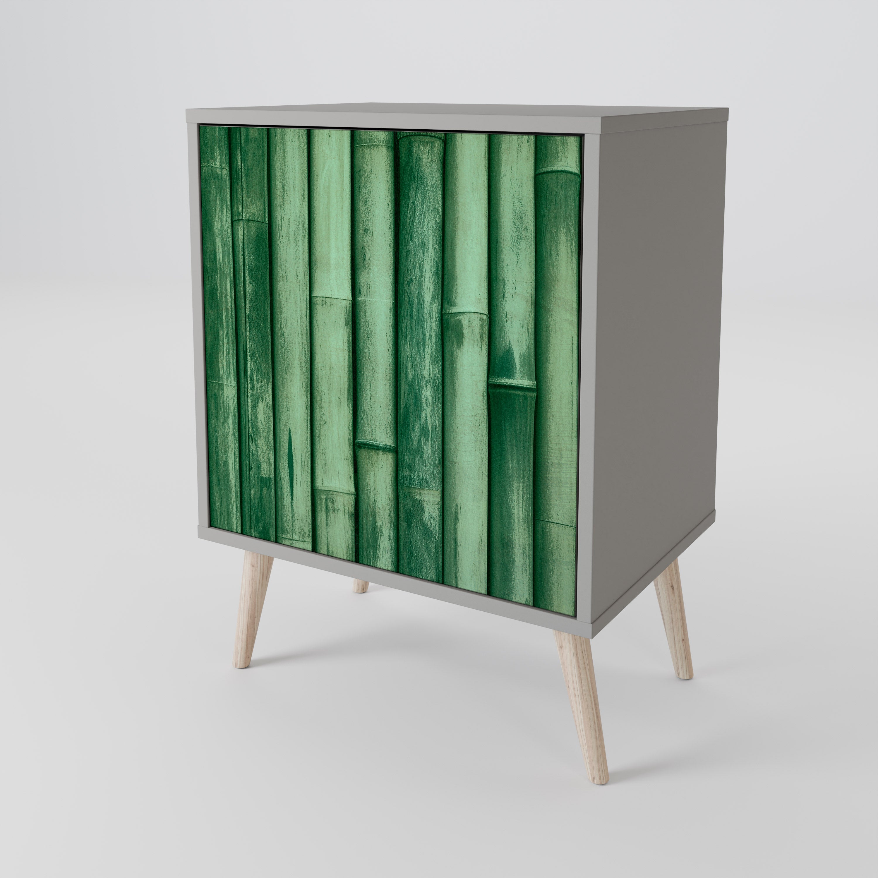 NATURAL GREEN Komoda 1-drzwiowa korpus Szary