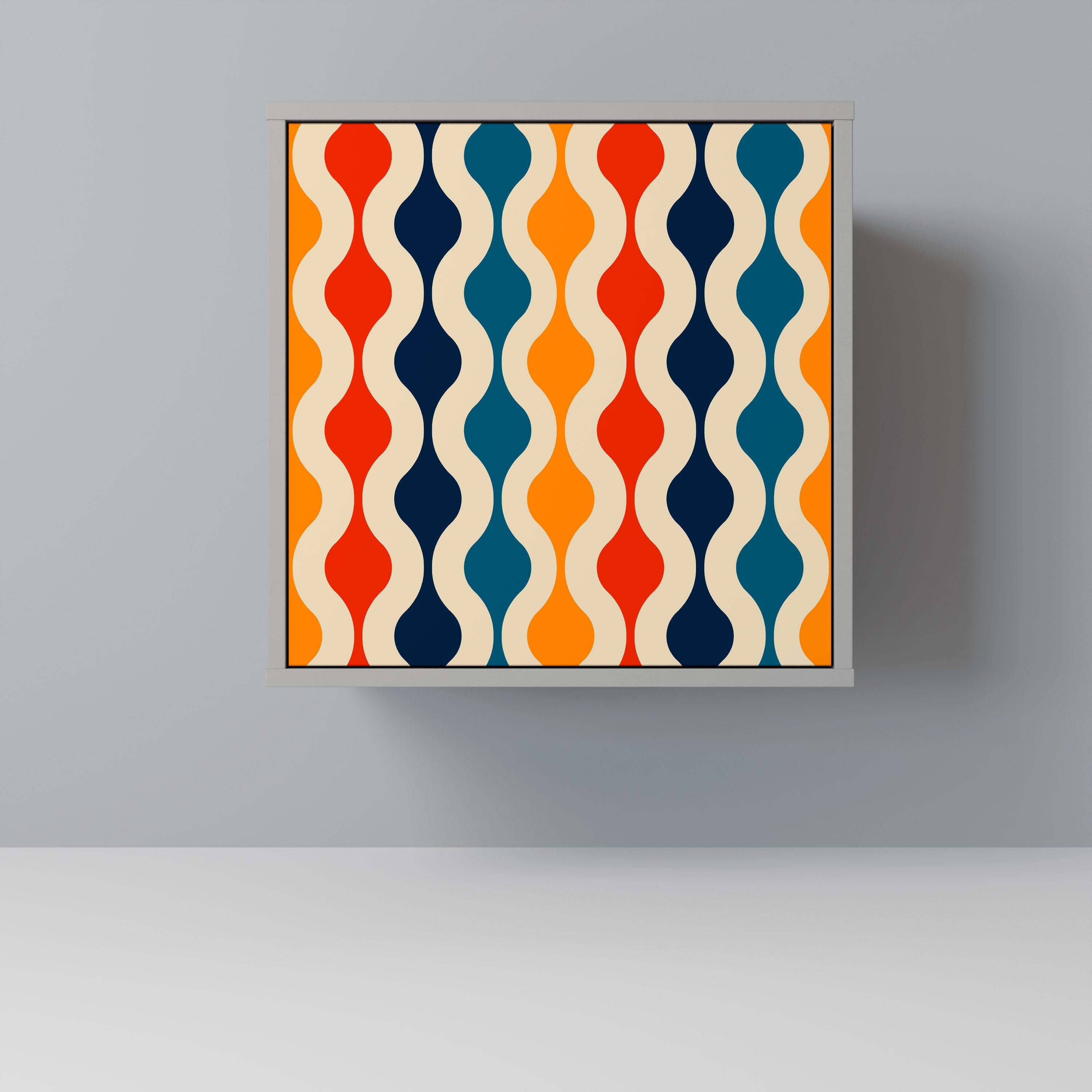 COLORFUL NOSTALGIA Komoda 1-drzwiowa korpus Szary