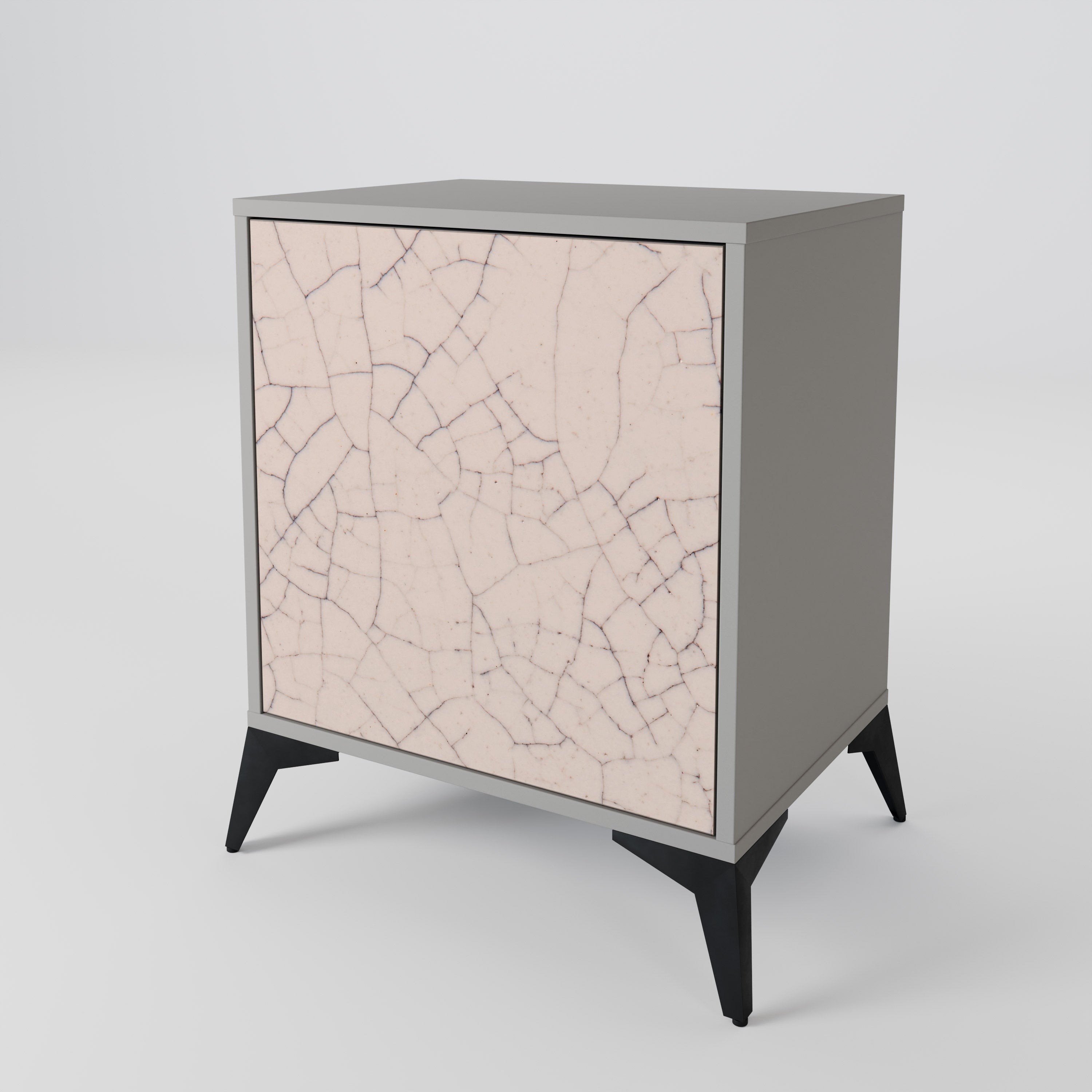 CERAMIC TEXTURE Komoda 1-drzwiowa korpus Szary