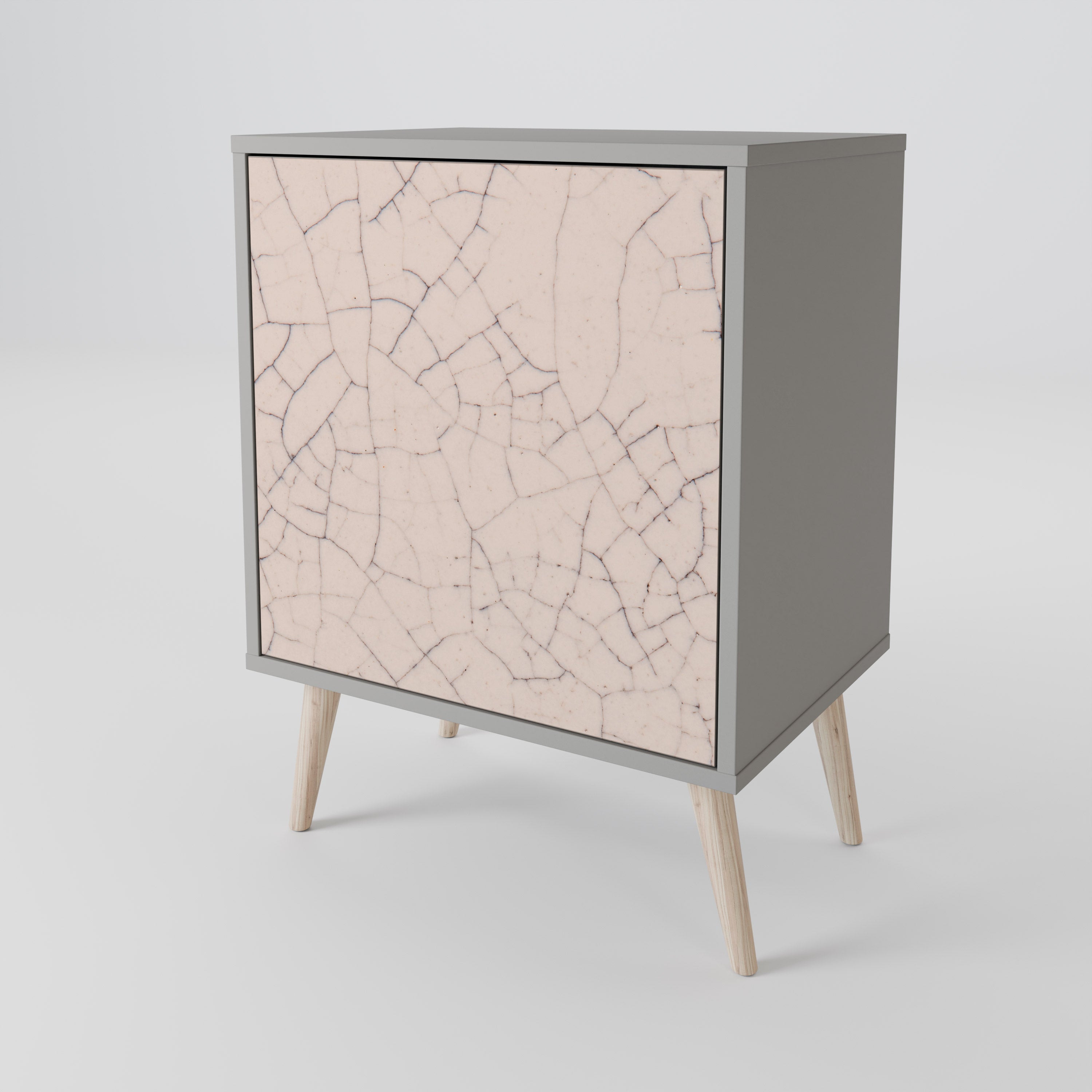 CERAMIC TEXTURE Komoda 1-drzwiowa korpus Szary