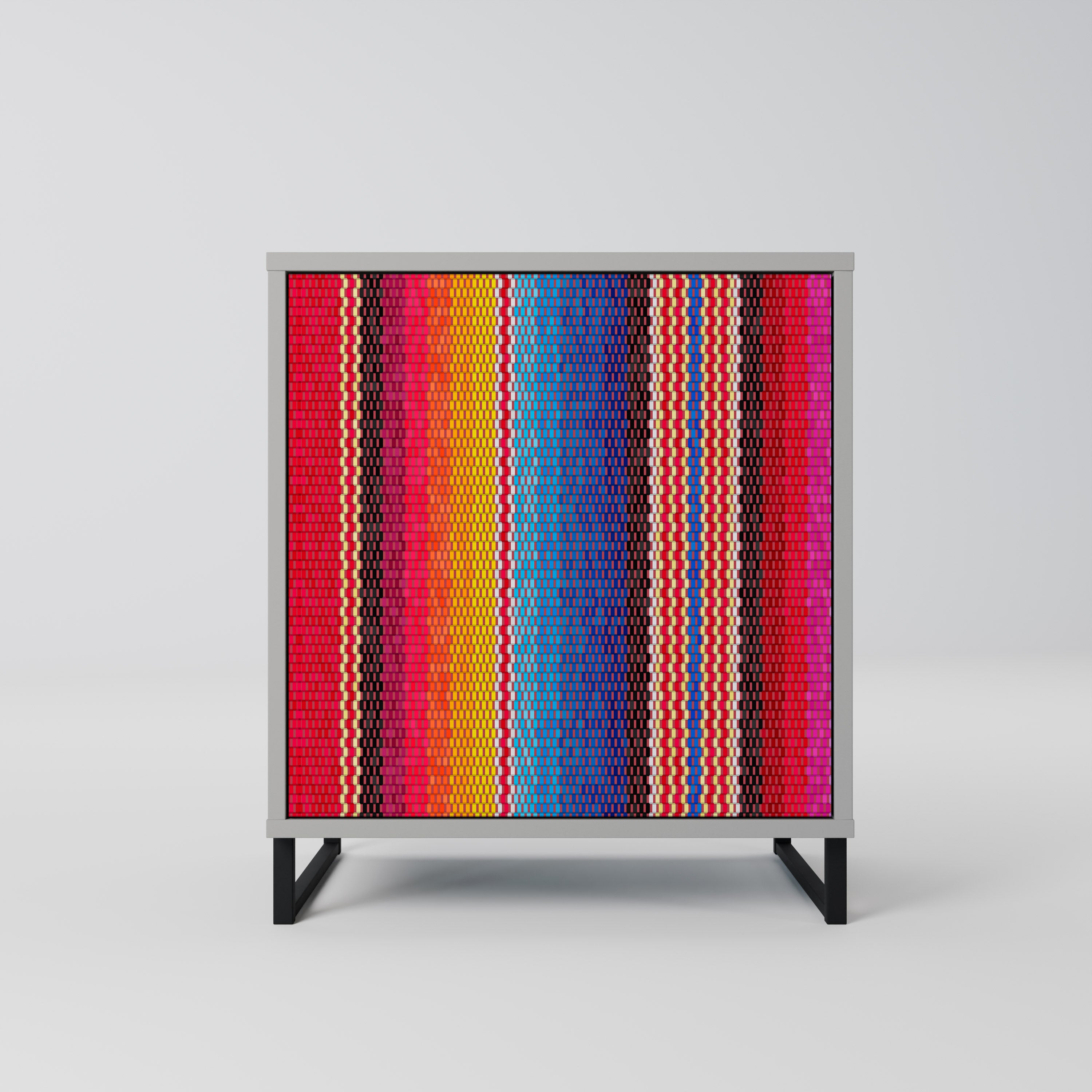 ETHNIC MEXICAN Komoda 1-drzwiowa korpus Szary