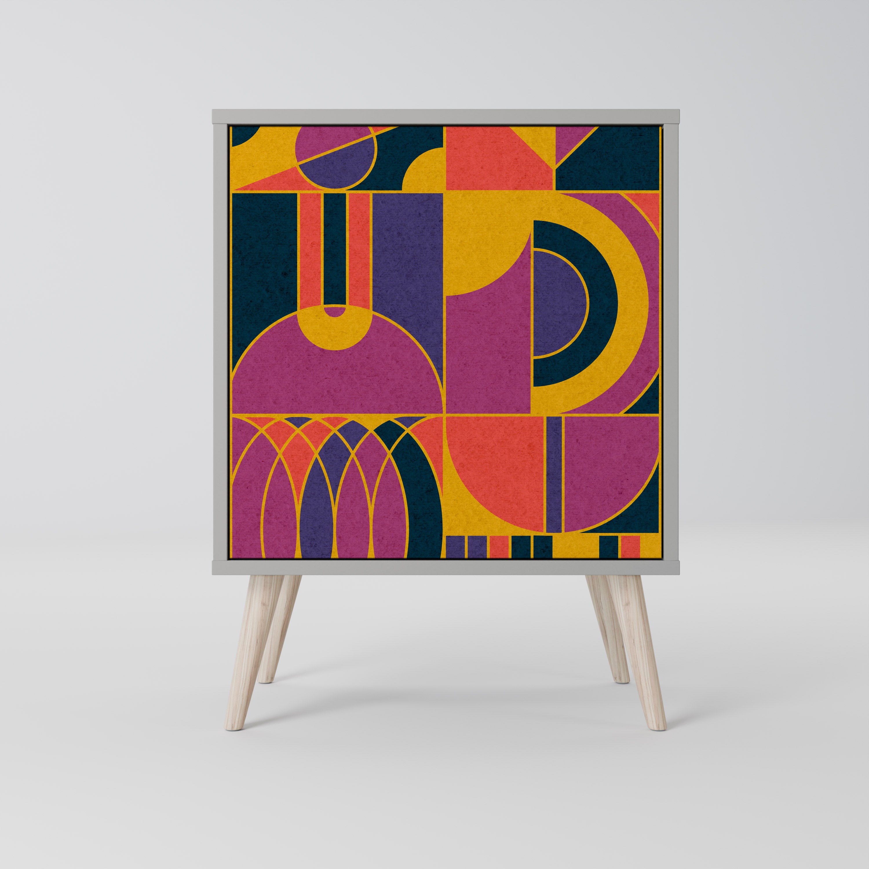 ELECTRIC PATTERNS Komoda 1-drzwiowa korpus Szary