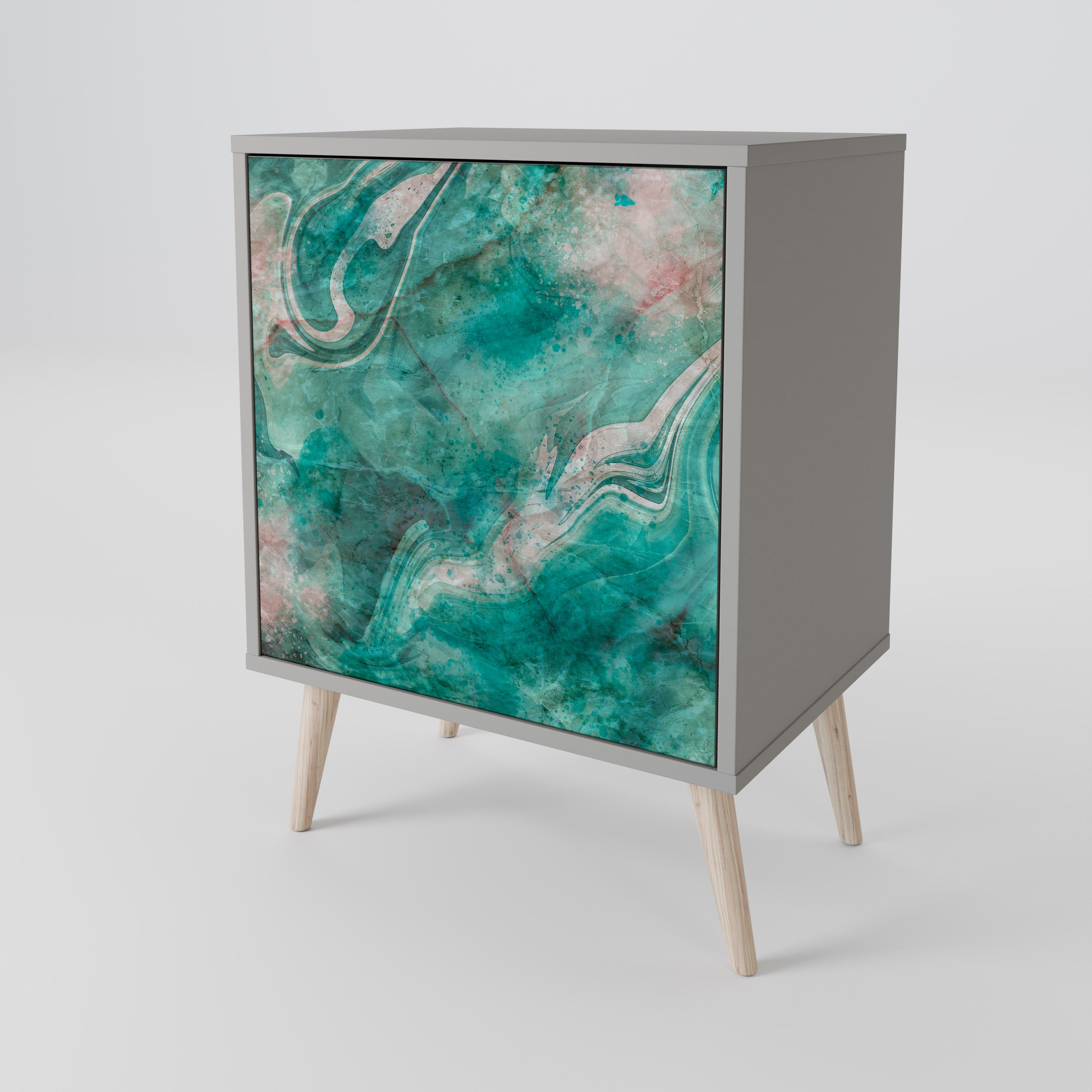 ABSTRACT ALCHEMY Komoda 1-drzwiowa korpus Szary