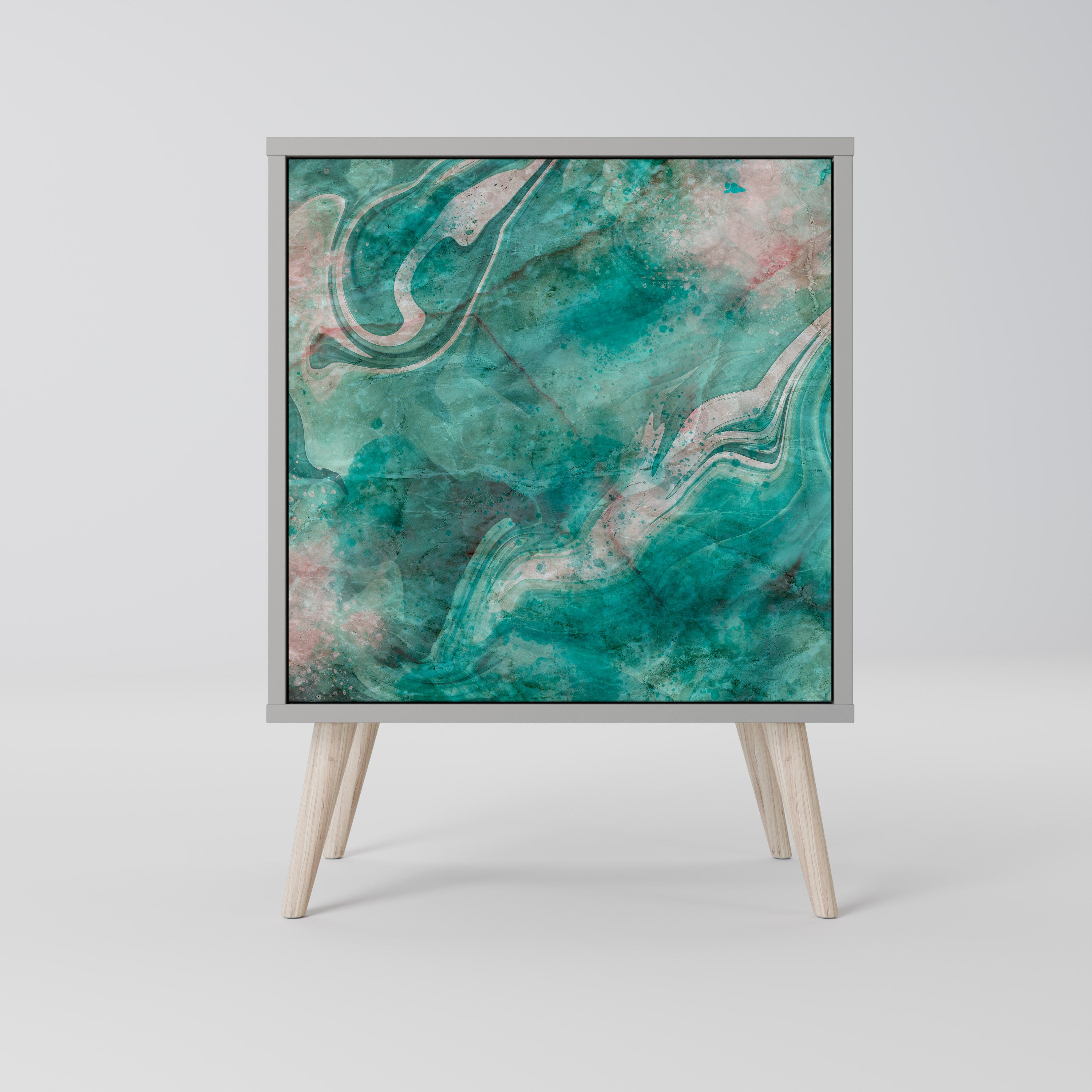 ABSTRACT ALCHEMY Komoda 1-drzwiowa korpus Szary