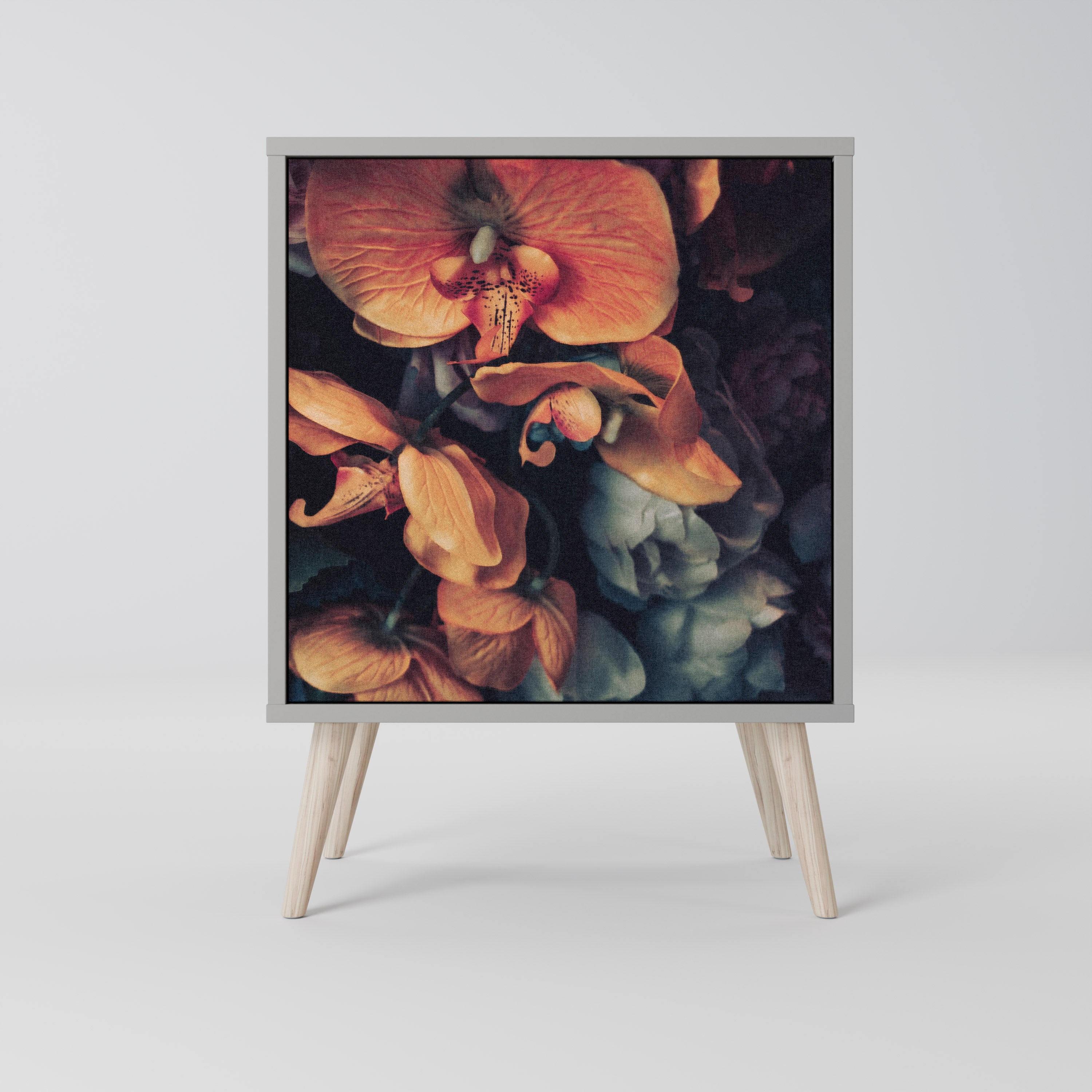 NEVERENDING BLOOM Komoda 1-drzwiowa korpus Szary