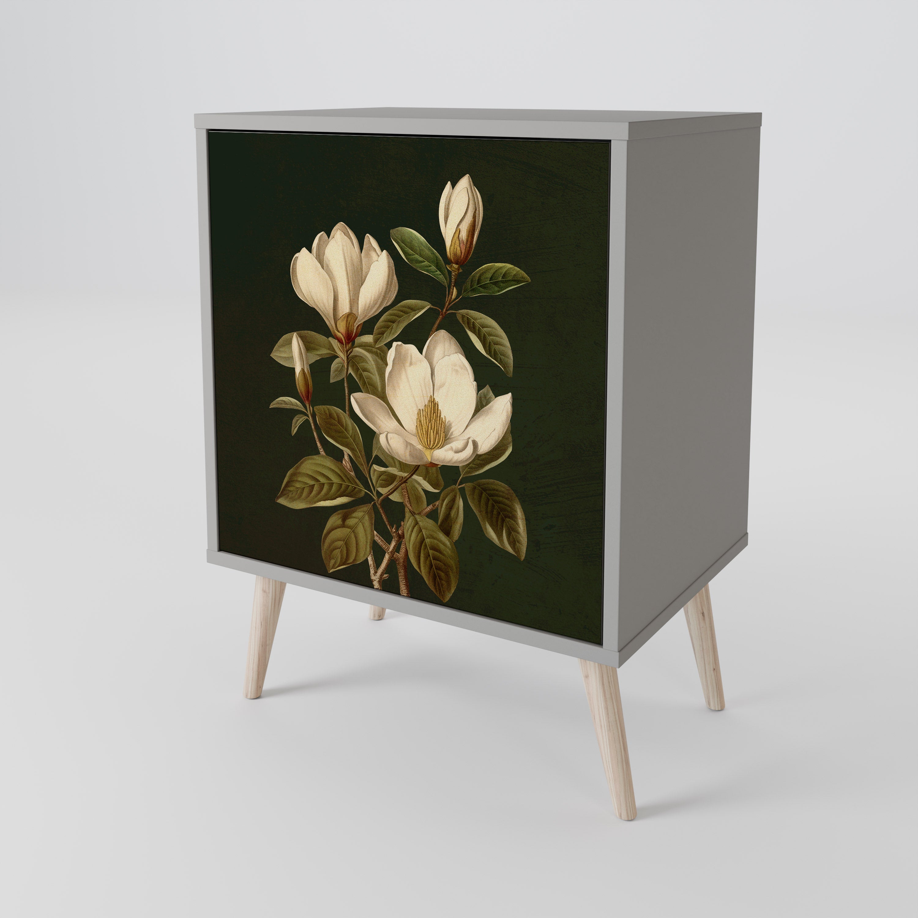 FLORAL NOIR Komoda 1-drzwiowa korpus Szary