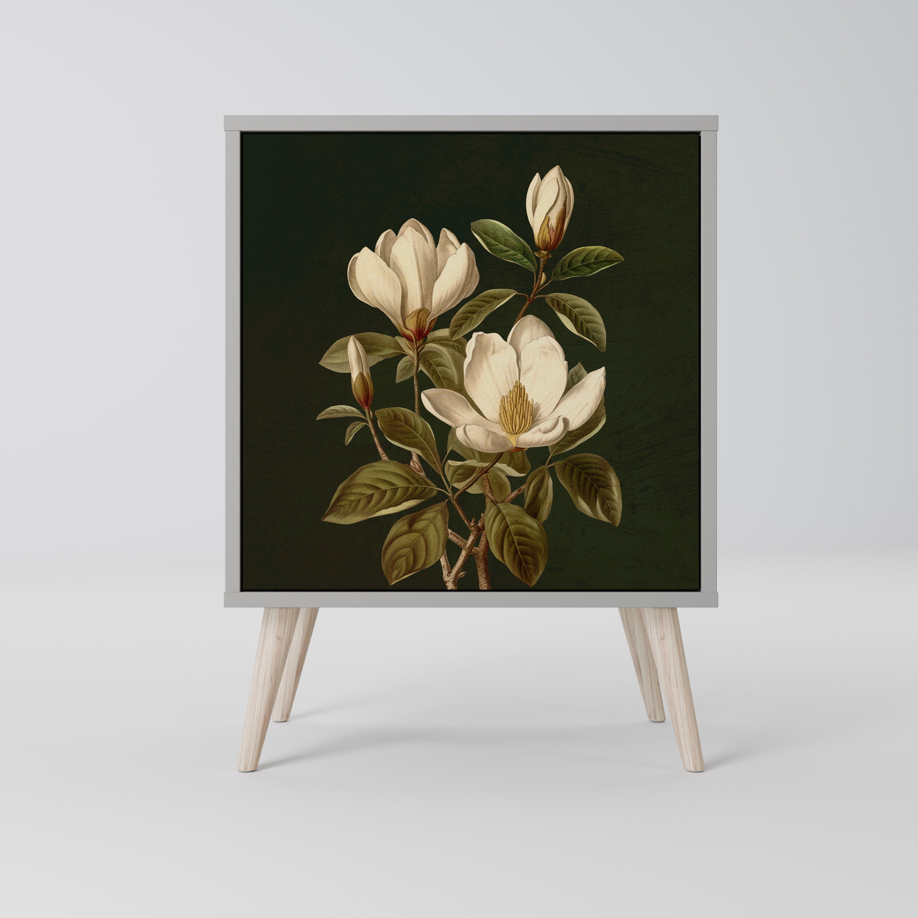 FLORAL NOIR Komoda 1-drzwiowa korpus Szary