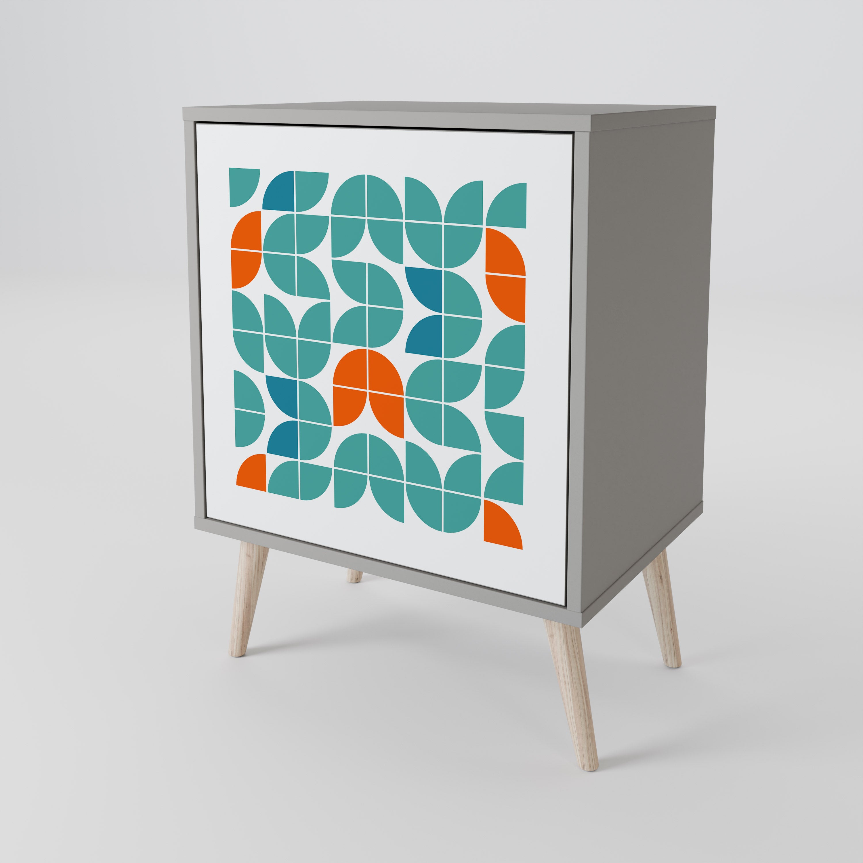 BE THE CHANGE Komoda 1-drzwiowa korpus Szary