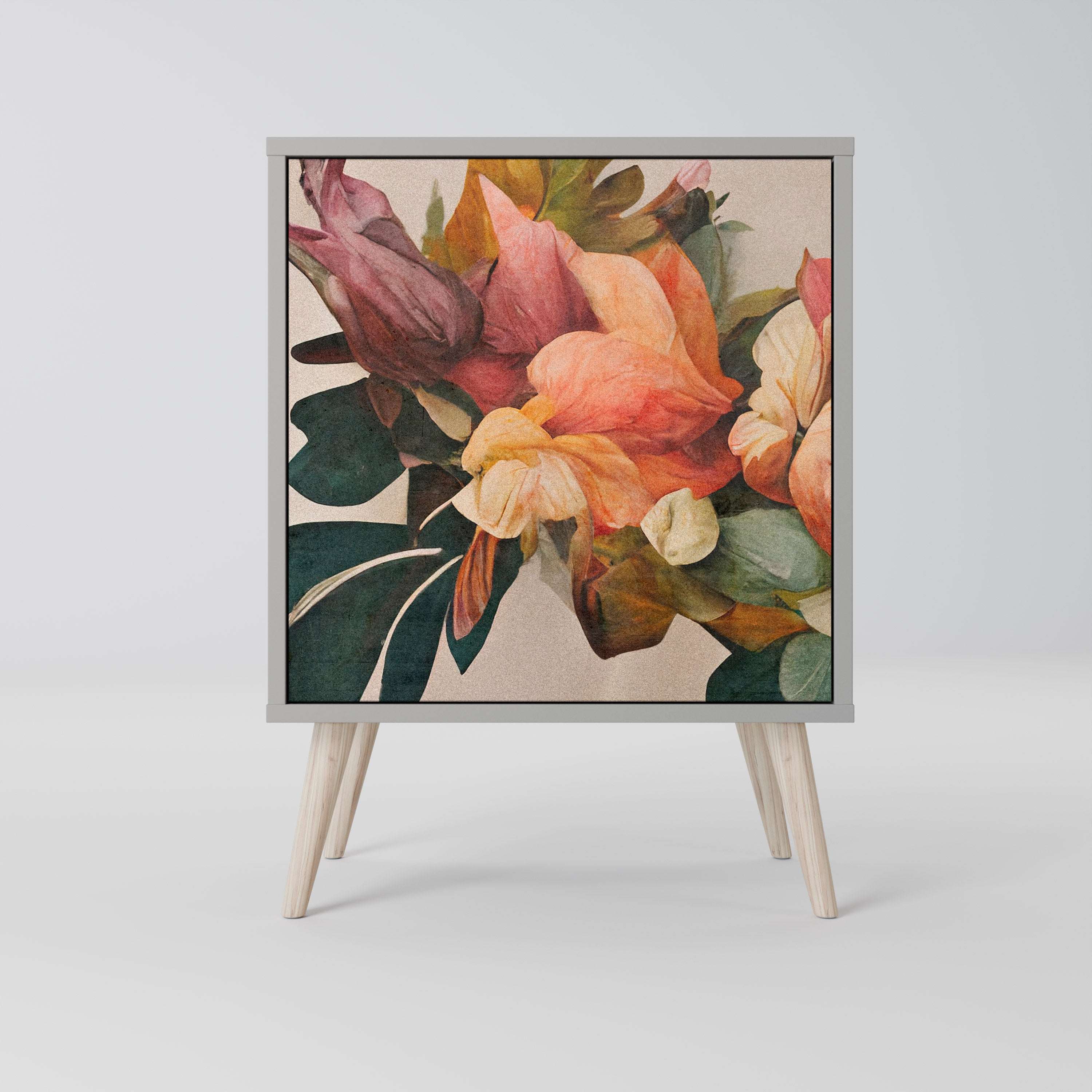 STYLISH BEAUTY Komoda 1-drzwiowa korpus Szary