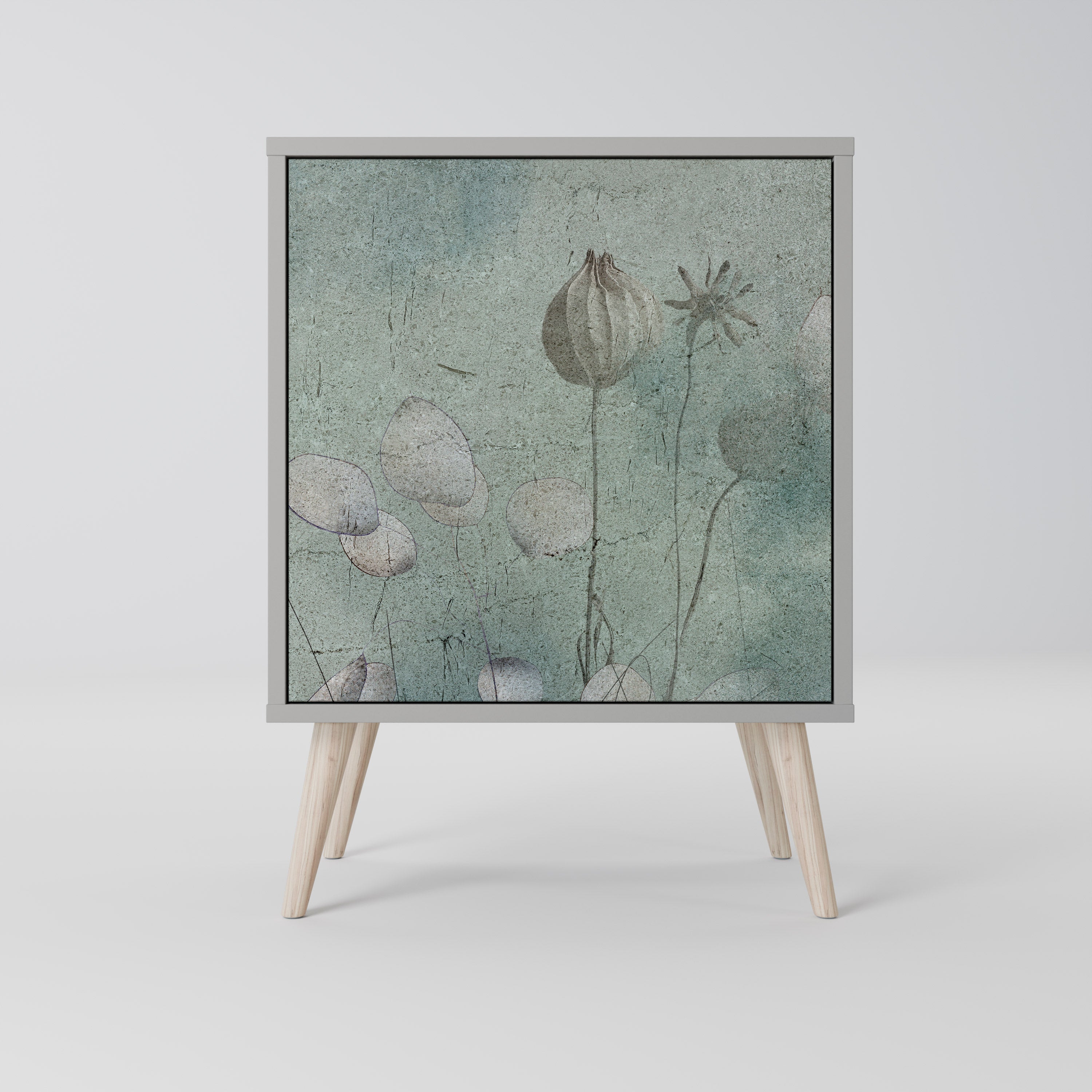 NIGHT LADY Komoda 1-drzwiowa korpus Szary