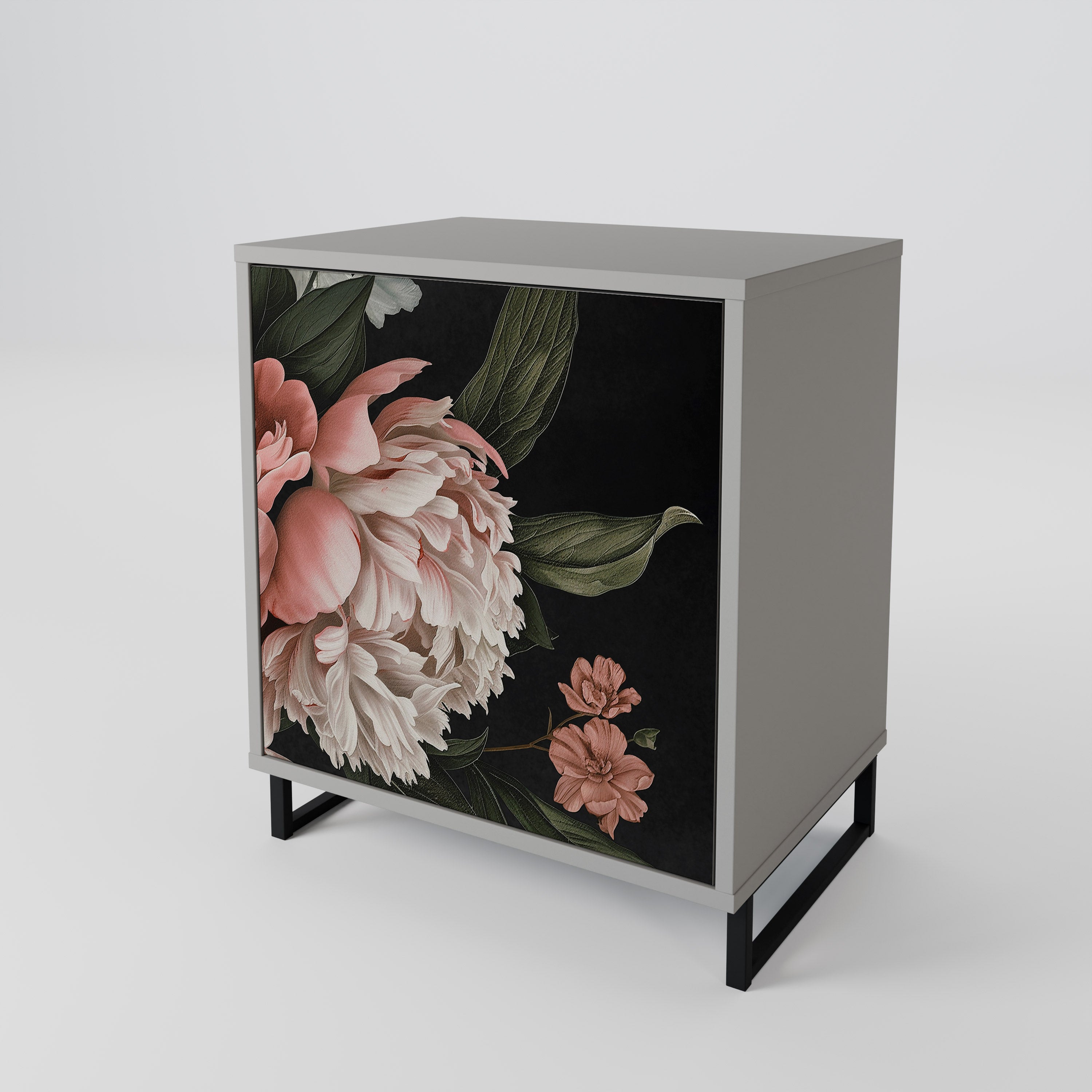 LUSH ELEGANCE Komoda 1-drzwiowa korpus Szary